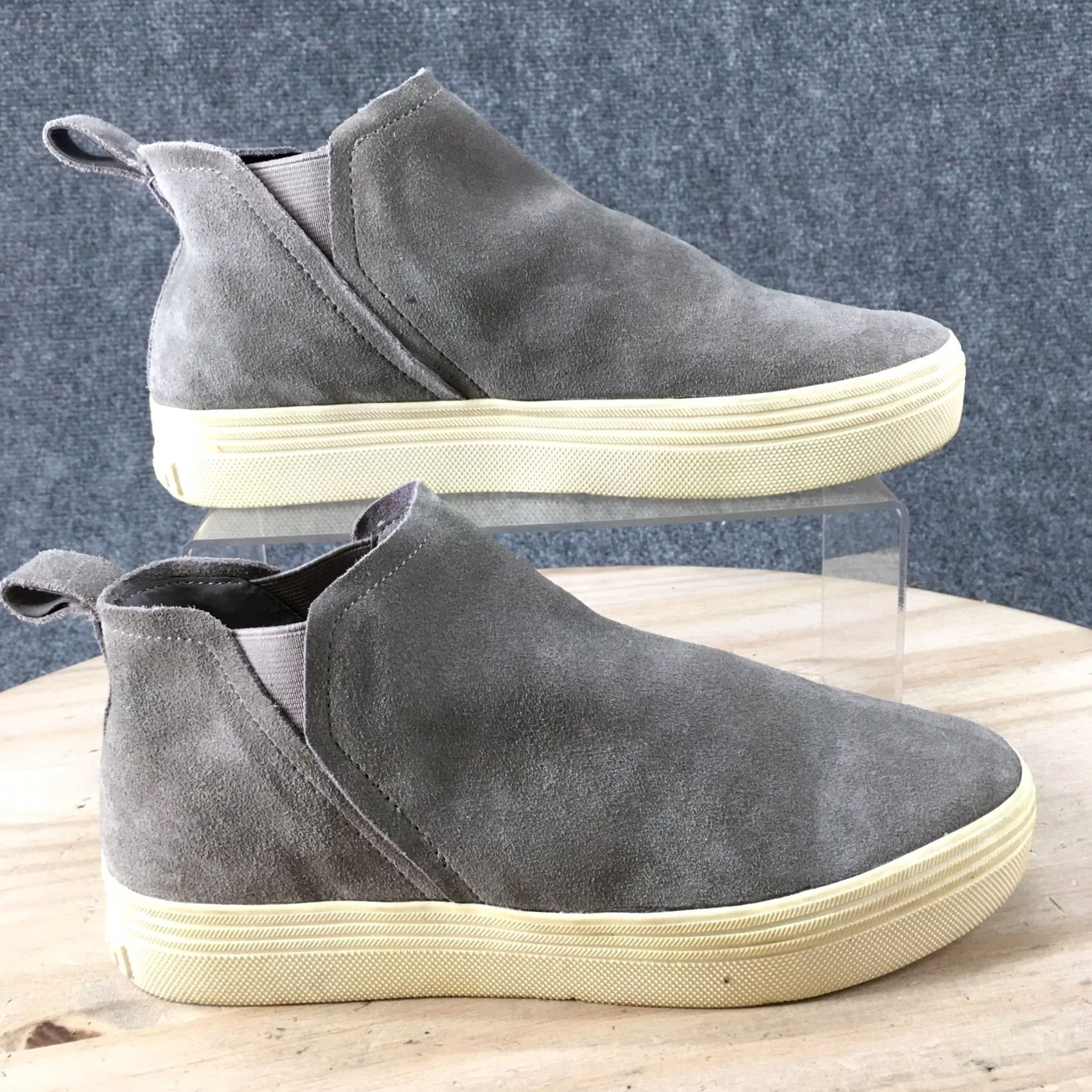 Dolce Vita Dolce Vita Boots Womens 8 M Tasha Ankle Booties Gray Leather Pull On Size US 8 / IT 38 - 2 Thumbnail