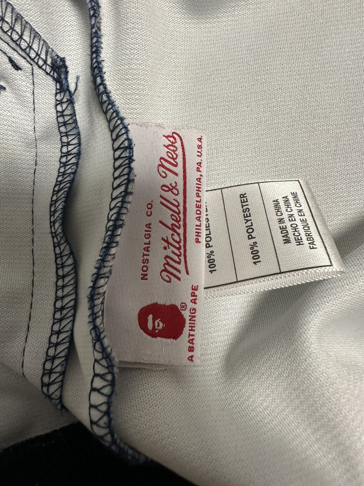 Bape × Mitchell & Ness Bape x Mitchell & Ness NY Yankees Jacket Size US M / EU 48-50 / 2 - 7 Thumbnail