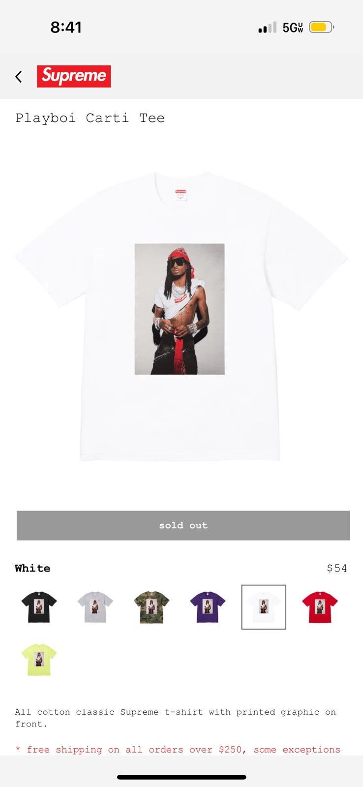 Supreme Supreme X Playboi Carti Size US L / EU 52-54 / 3 - 1 Thumbnail