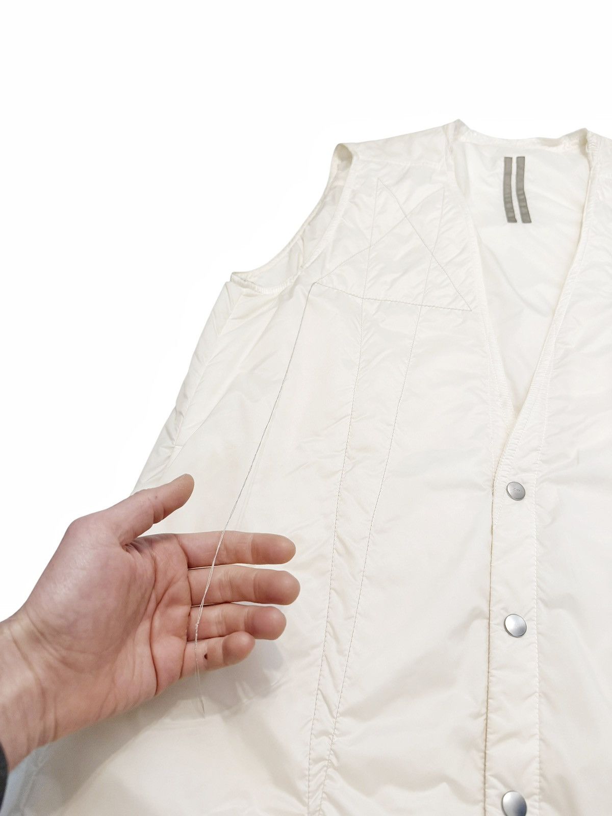 Rick Owens Drkshdw SL Outershirt Liner Puffer Vest Milk Size US S / EU 44-46 / 1 - 5 Thumbnail