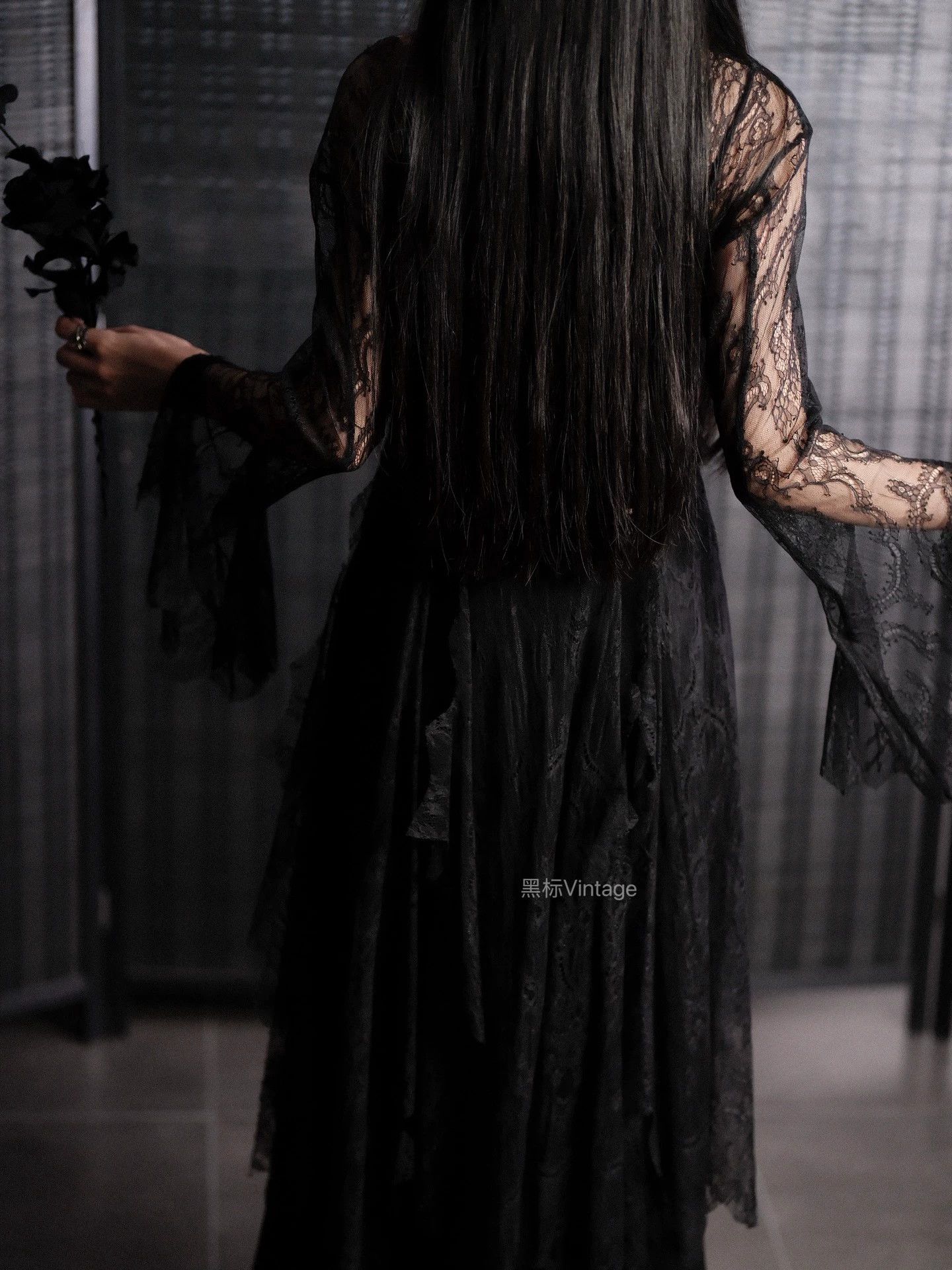 Yohji Yamamoto Yohji Yamamoto 25ss Vintage Decon Lace Dress Women Black Size S / US 4 / IT 40 - 3 Thumbnail