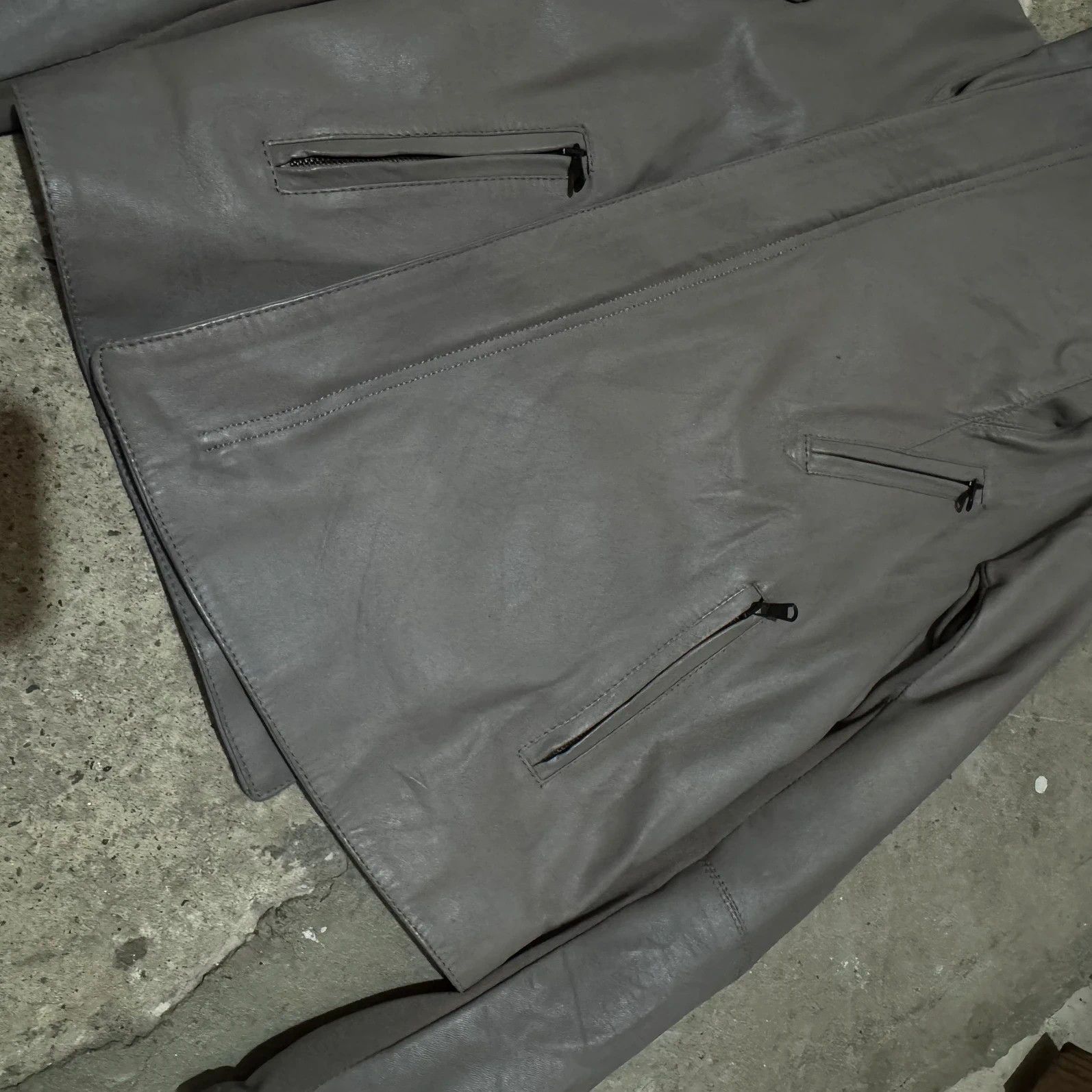 Other Rick Owens style leather jacket Size S / US 4 / IT 40 - 6 Thumbnail