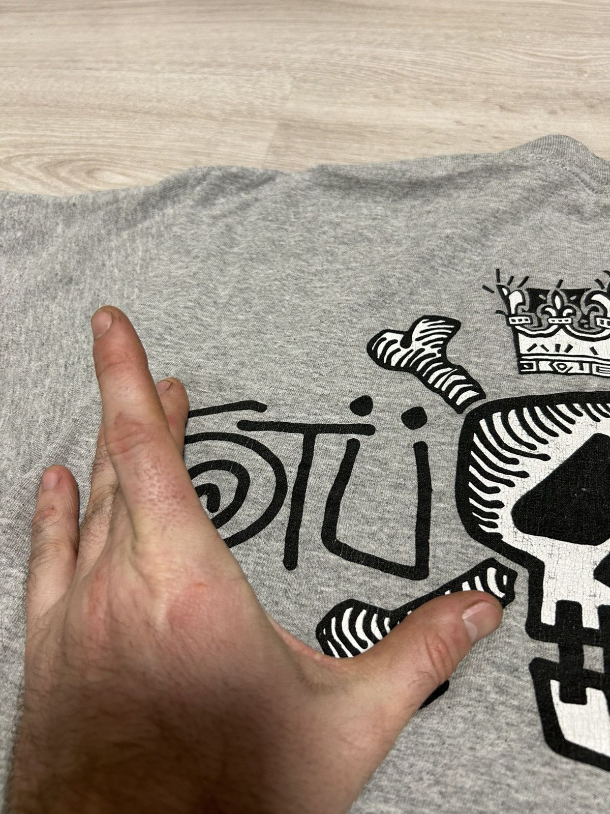 Stussy Vintage Stussy big logo skull T-shirt size S Size US S / EU 44-46 / 1 - 7 Thumbnail