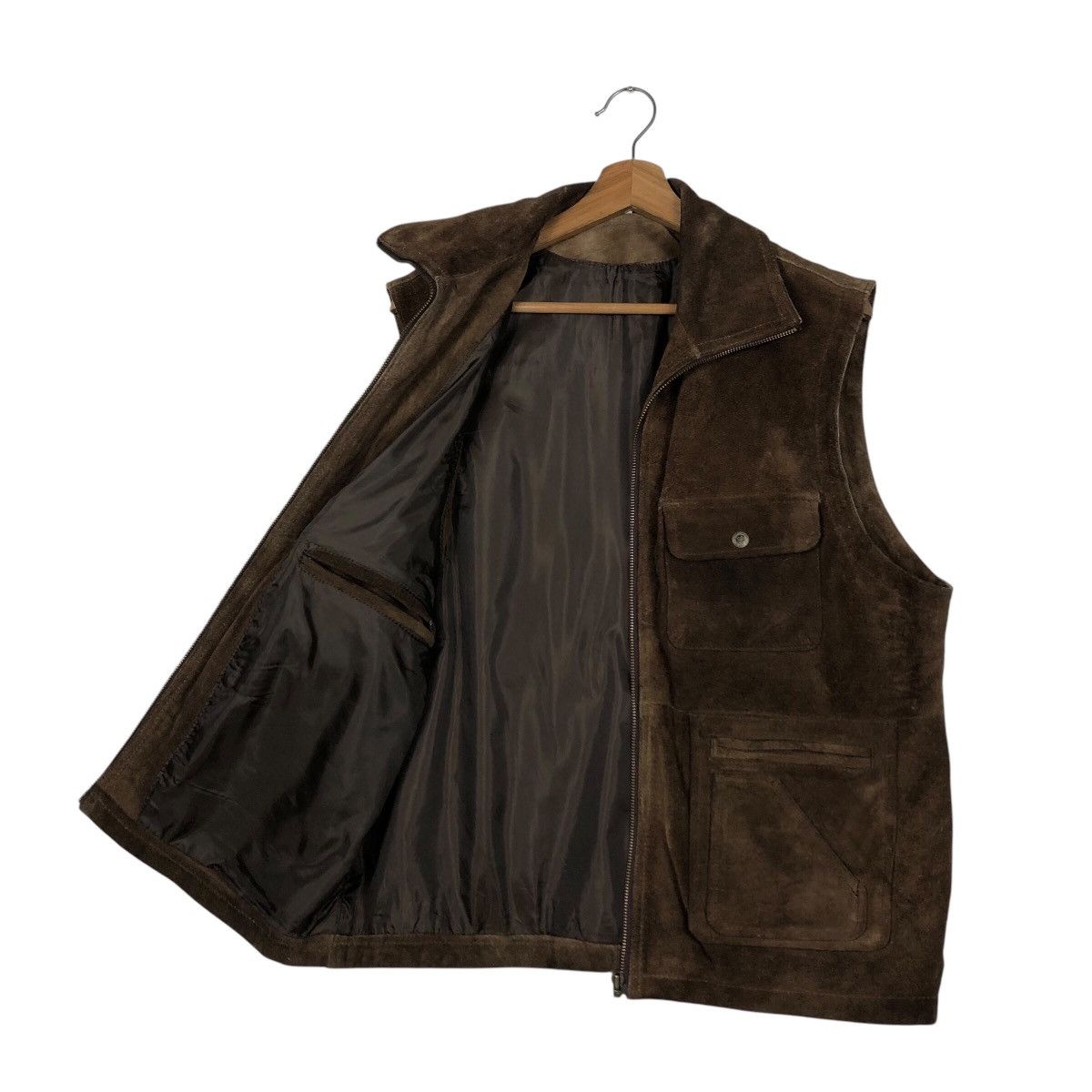 Japanese Brand 📌Vintage Genuine Leather Vest Unbranded Issey Miyake Size US M / EU 48-50 / 2 - 12 Thumbnail