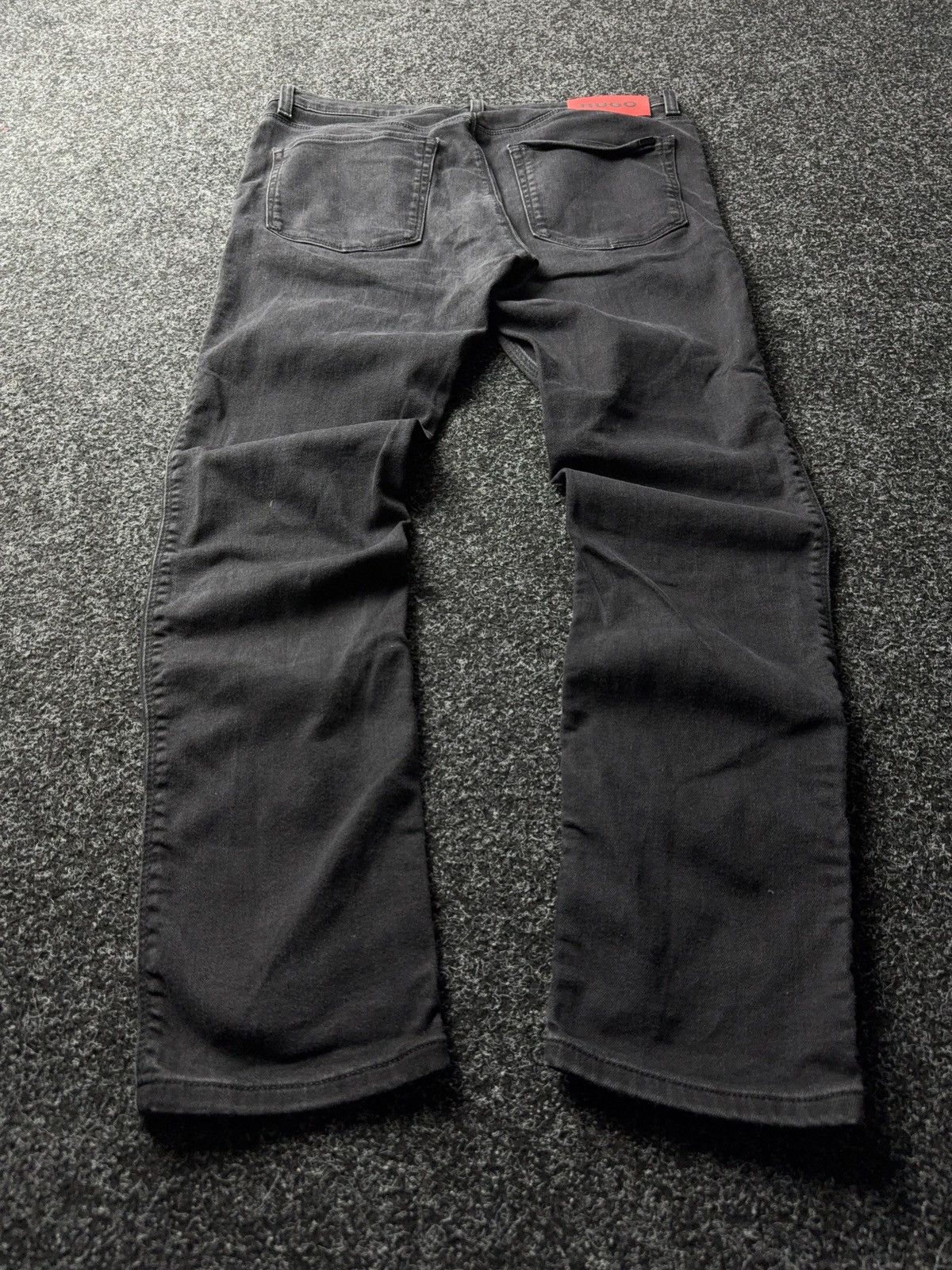 Hugo Boss Luxury 00s Y2K HUGO Boss 1734 black Slim fit denim jeans Size US 32 / EU 48 - 10 Thumbnail