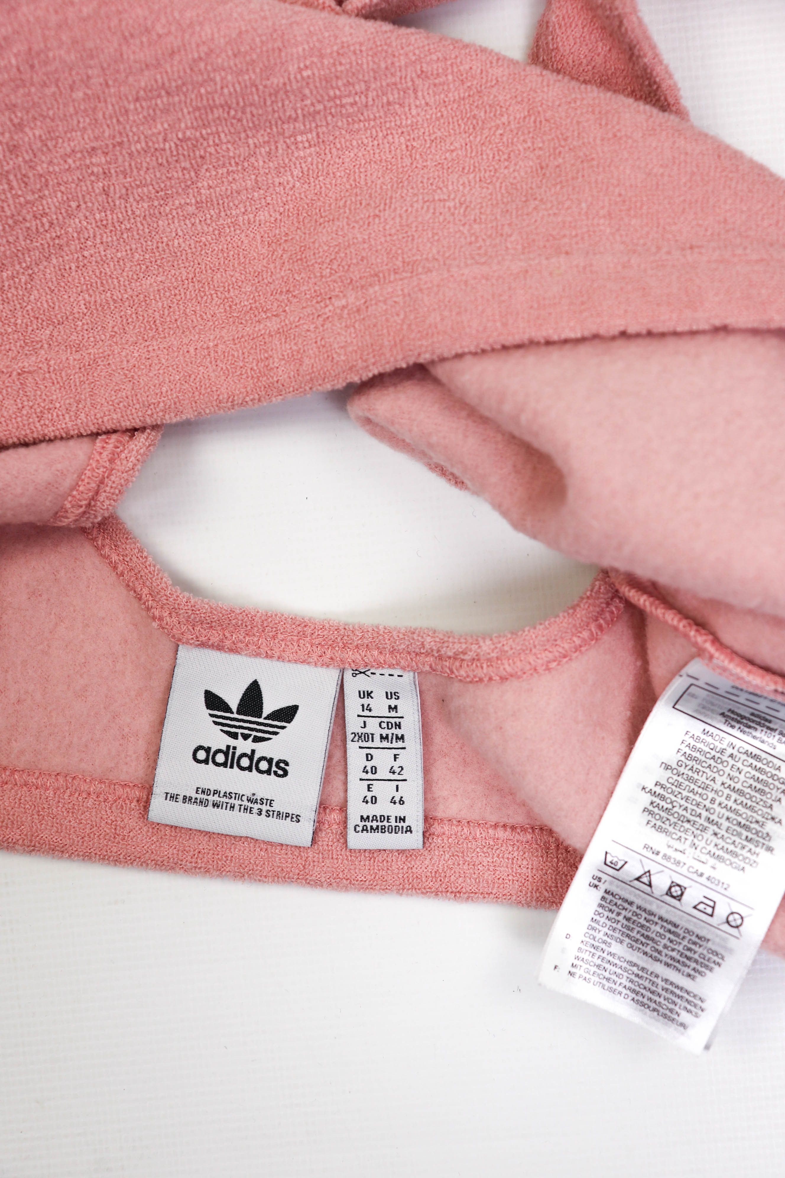 Adidas Women's Adidas '21 Peach Pink Towel Crop Top Size M / US 6-8 / IT 42-44 - 4 Thumbnail