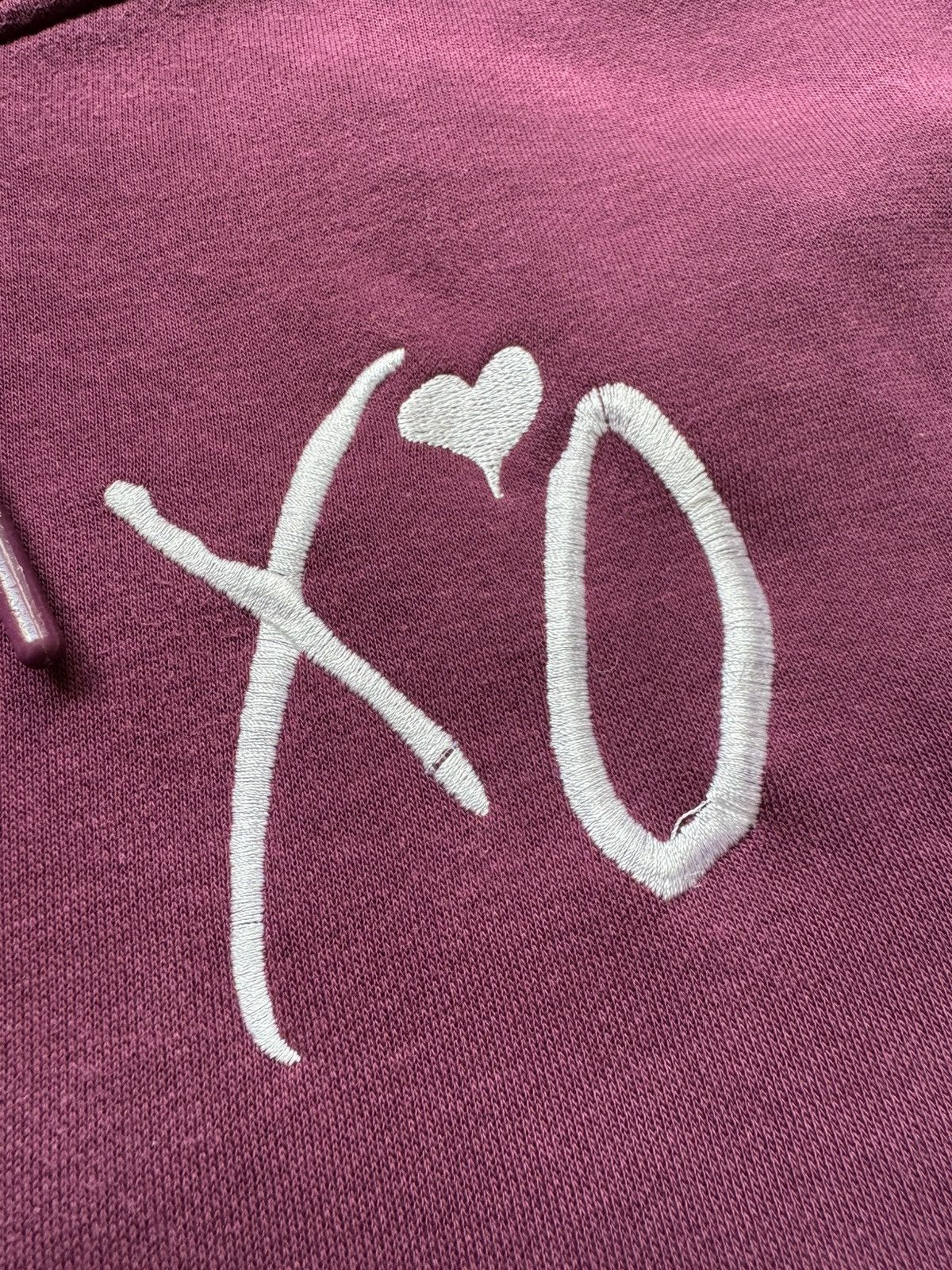 H&M Rare Y2K H&M The Weeknd XO Big Tiger Logo Hoodie Burgundy Size US L / EU 52-54 / 3 - 4 Thumbnail