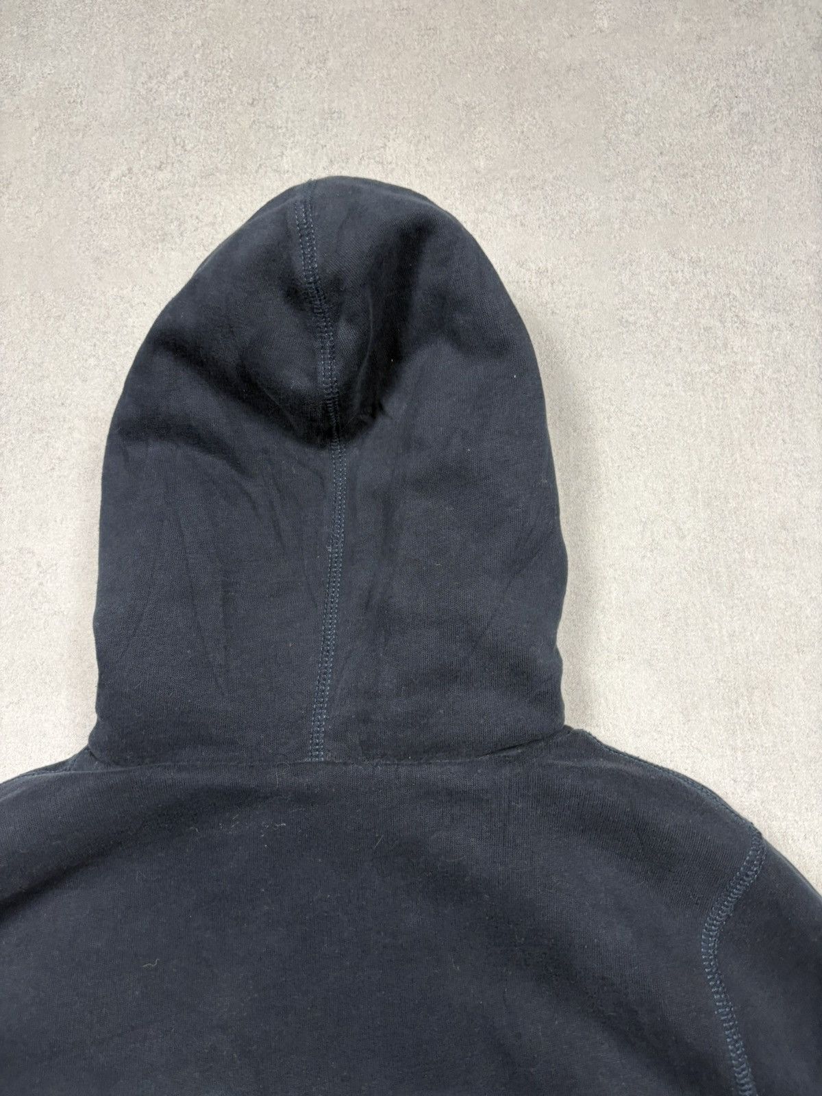 Abercrombie & Fitch Abercrombie & Fitch Fuzzy Sherpa Zip Hoodie Navy Y2K Vintage Size M / US 6-8 / IT 42-44 - 15 Thumbnail