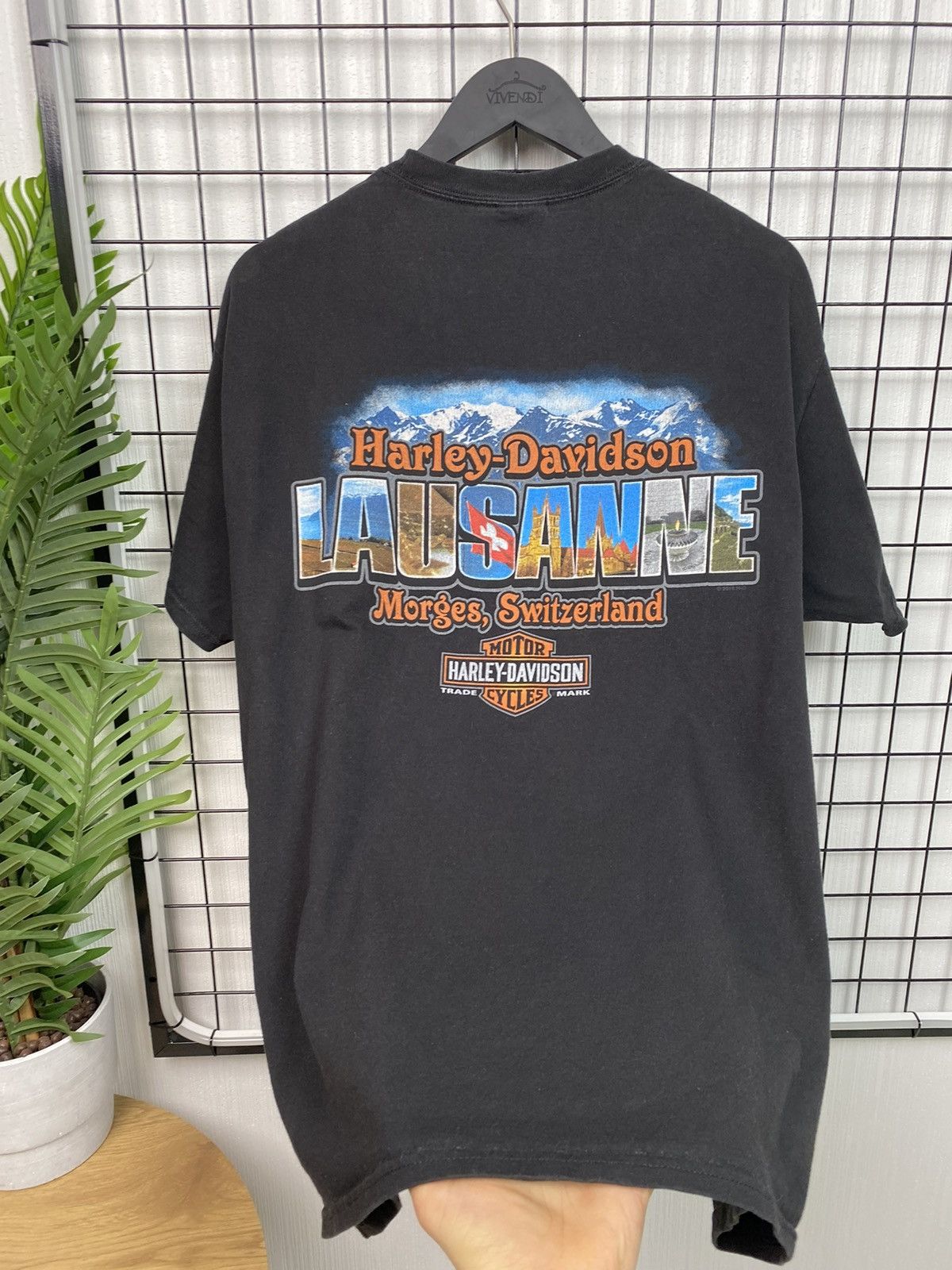Other Harley Davidson Lausanne Morges Switzerland t shirt Black L Size US L / EU 52-54 / 3 - 20 Thumbnail