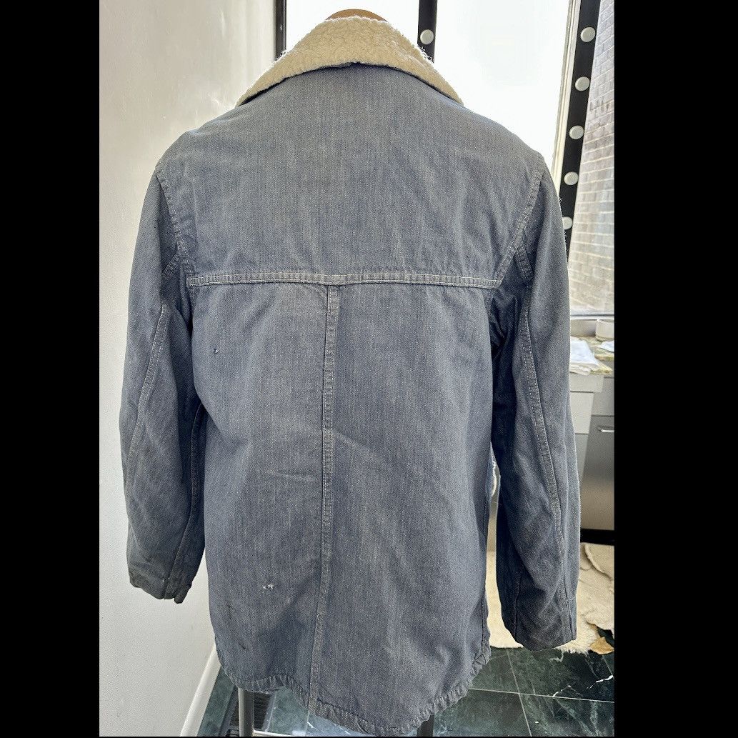 Sears 1970s SEARS DENIM JACKET SHEARLING SHERPA LINING CHORE 44 T Size US L / EU 52-54 / 3 - 9 Thumbnail