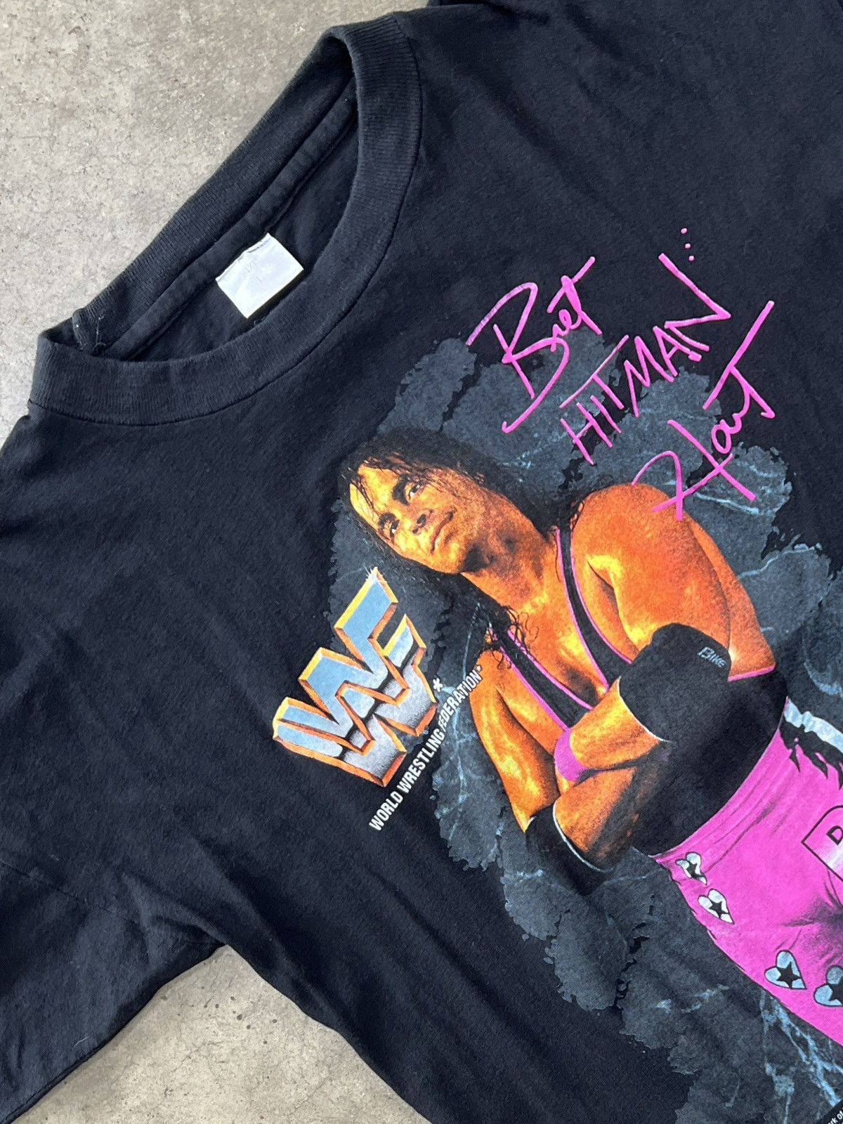 WWF Vintage WWF Bret Hitman Hart Wrestling Tee Large Size US L / EU 52-54 / 3 - 1 Thumbnail