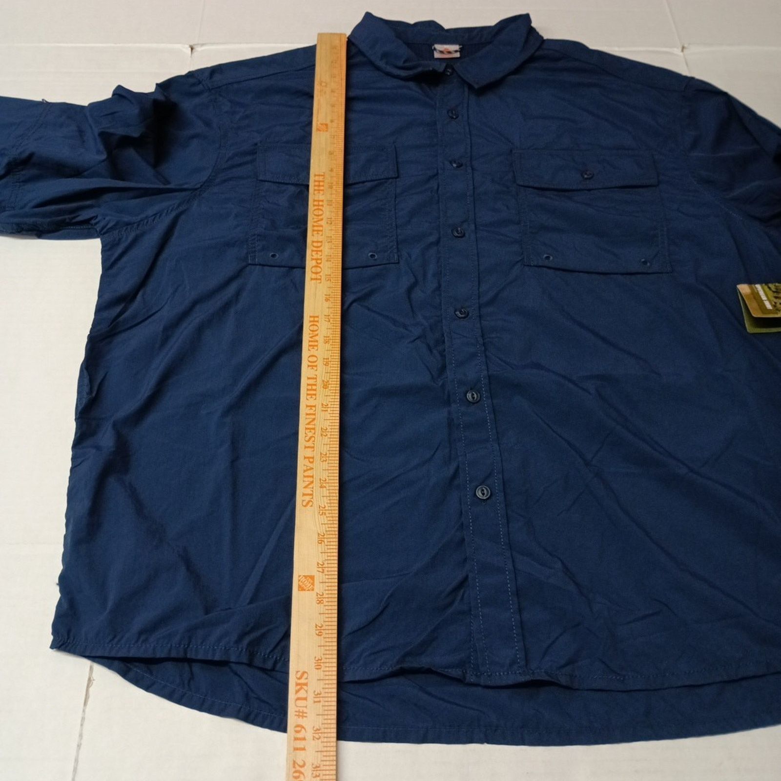 Other Ozark Trail Upstream Shirt Men's 3XL (54-56) Blue Vented UPF Size US XXL / EU 58 / 5 - 7 Thumbnail