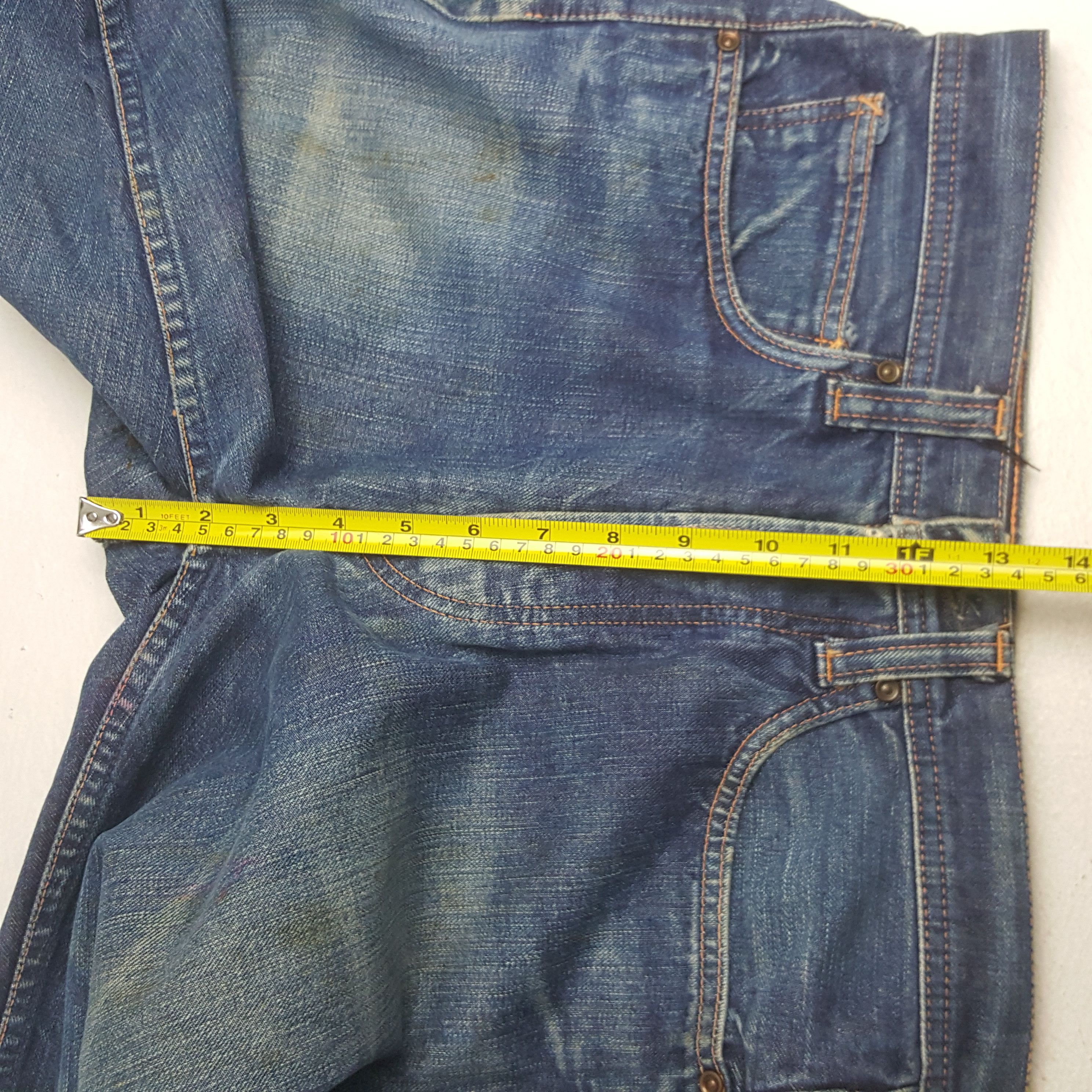 Japanese Brand Vintage Head Light Selvedge Denim Jeans Size US 30 / EU 46 - 8 Thumbnail