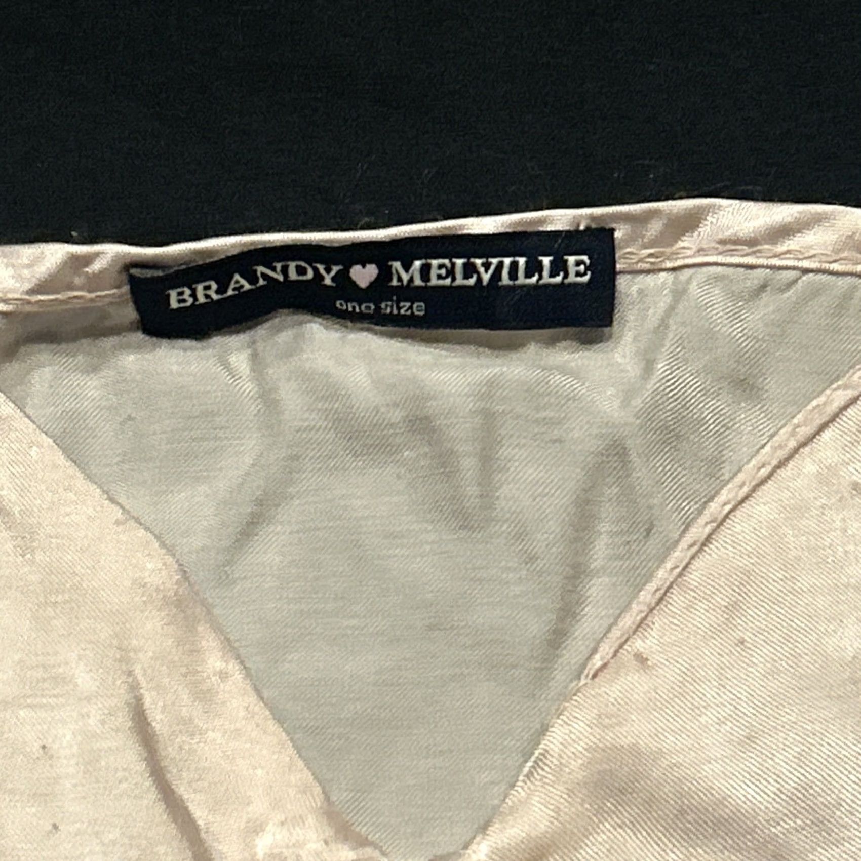 Brandy Melville Brandy Melville Camisole One Size Satin Spaghetti Strap A43 Size ONE SIZE - 2 Thumbnail