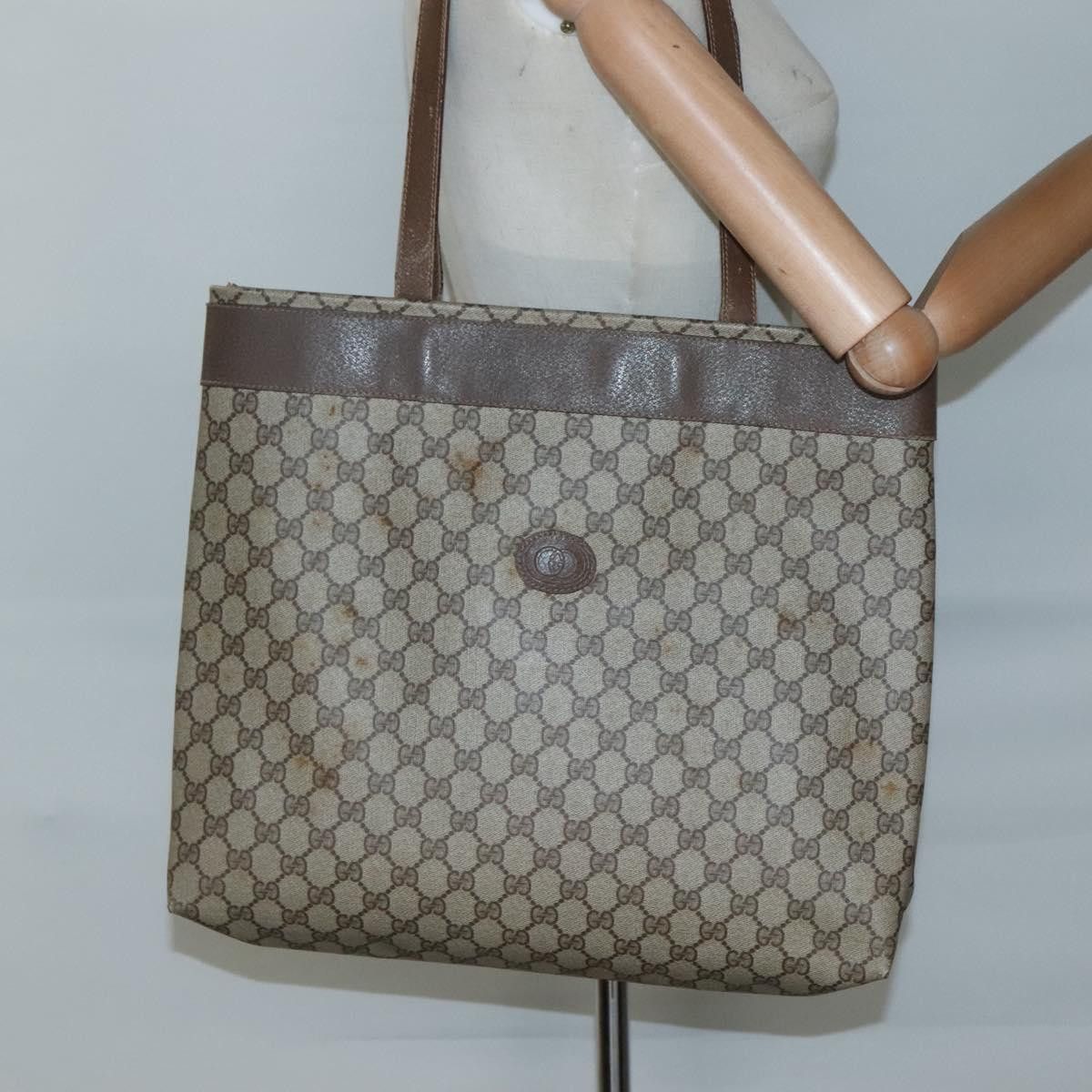 Gucci GUCCI GG Supreme Tote Bag Pvc Beige 41 02 109 Size ONE SIZE - 19 Thumbnail