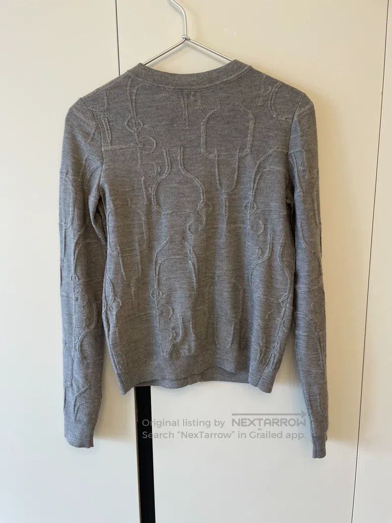 Hermes Hermes Jacquard Knit Gray Cardigan Size XS / US 0-2 / IT 36-38 - 4 Thumbnail
