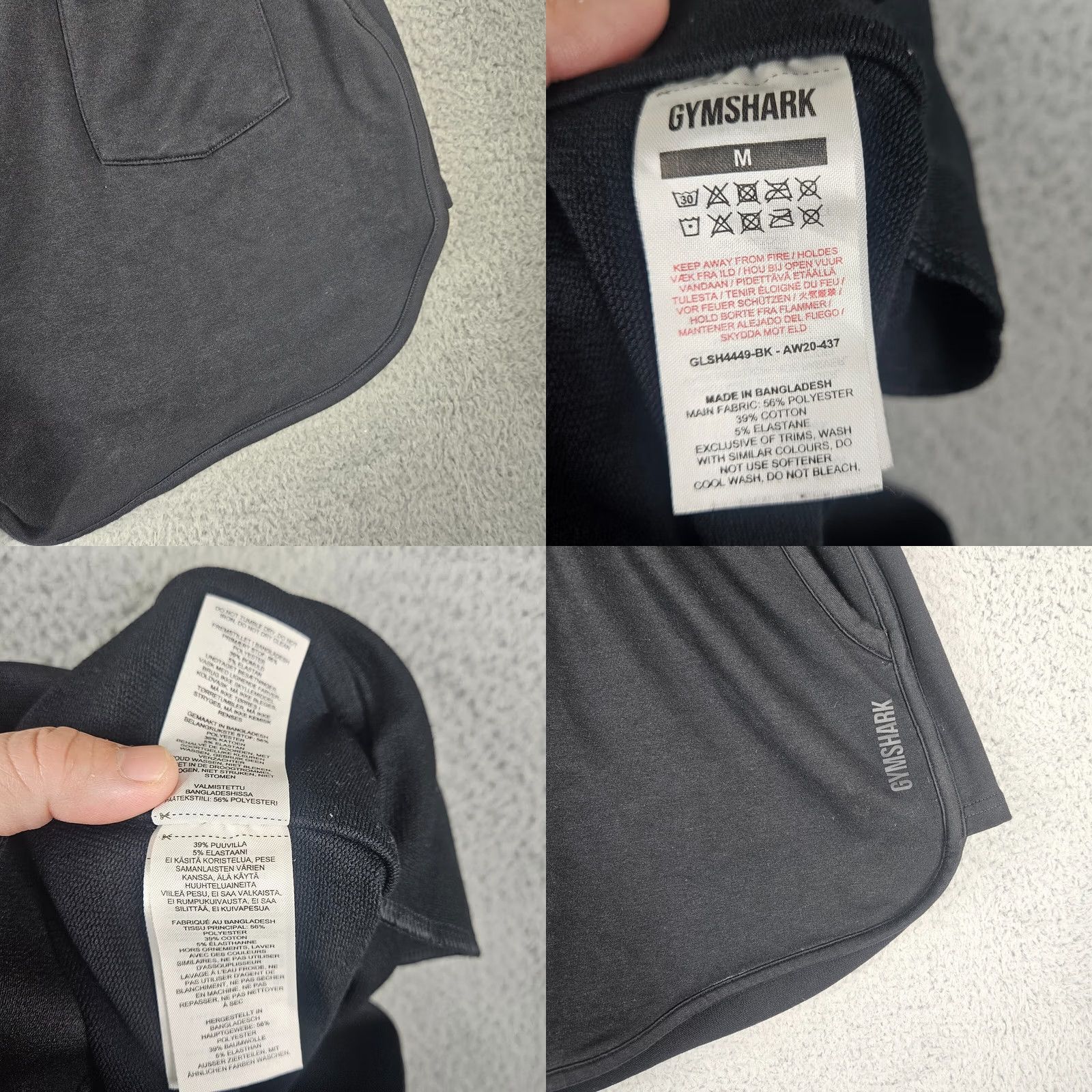 Gymshark Gymshark Women's Black High Rise Elastic Waist Short M Shorts Casual Athletic Athletic Womens Size 32" / US 10 / IT 46 - 8 Thumbnail