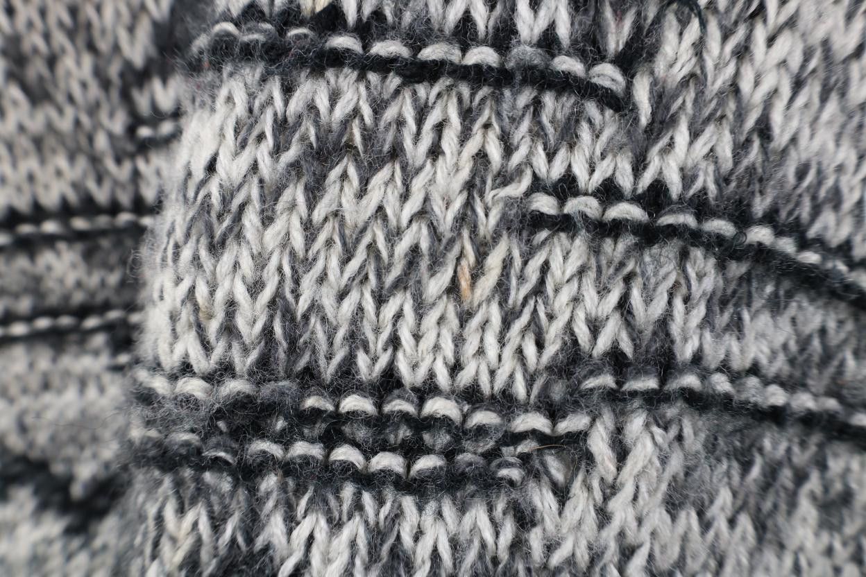 Vintage Vintage 90s Streetwear Geometric Chunky Knit Sweater Size US M / EU 48-50 / 2 - 6 Thumbnail