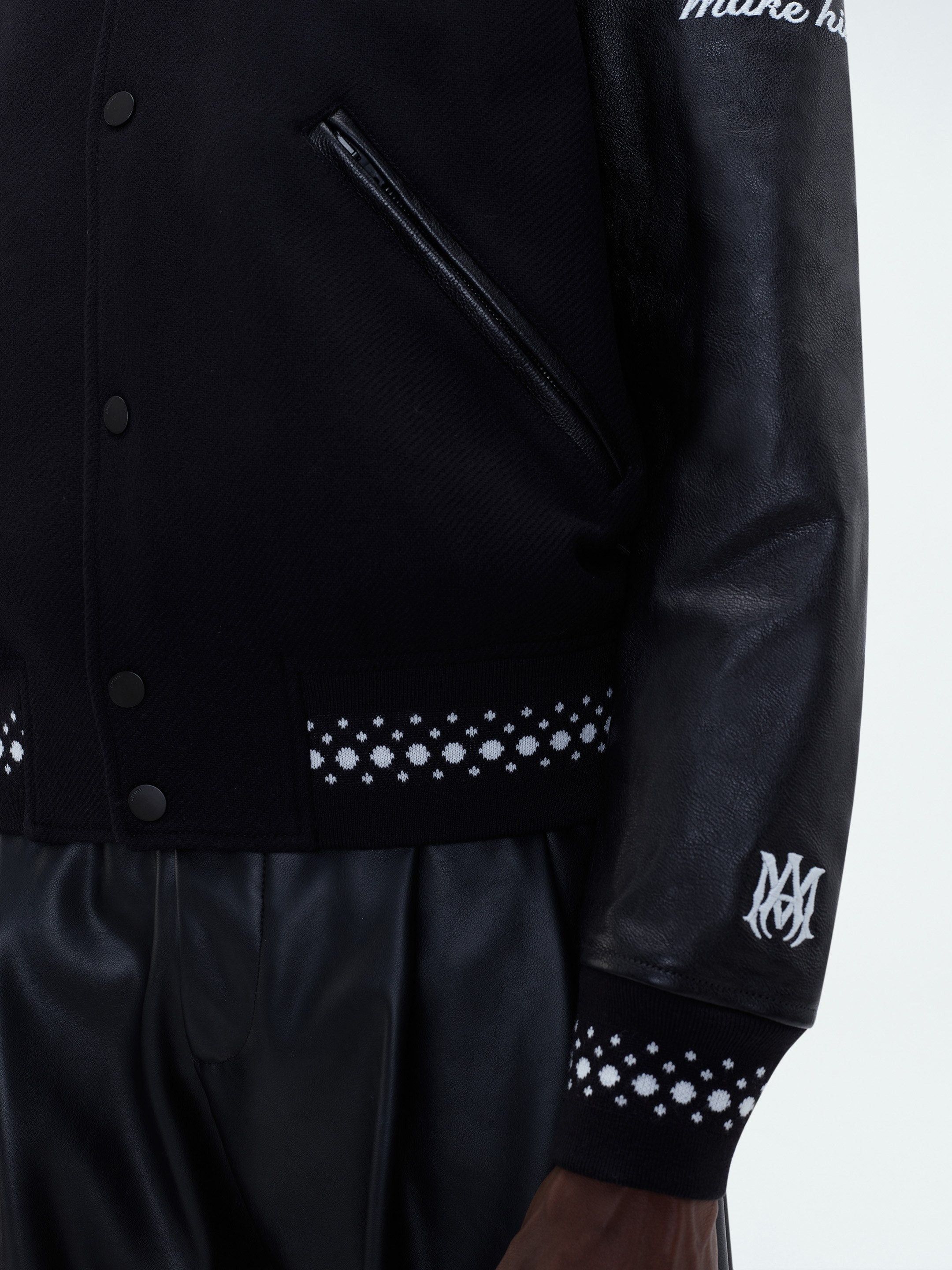 Amiri o1w1db10125 Dj Premier Varsity Bomber Jacket in Black Size US L / EU 52-54 / 3 - 2 Thumbnail
