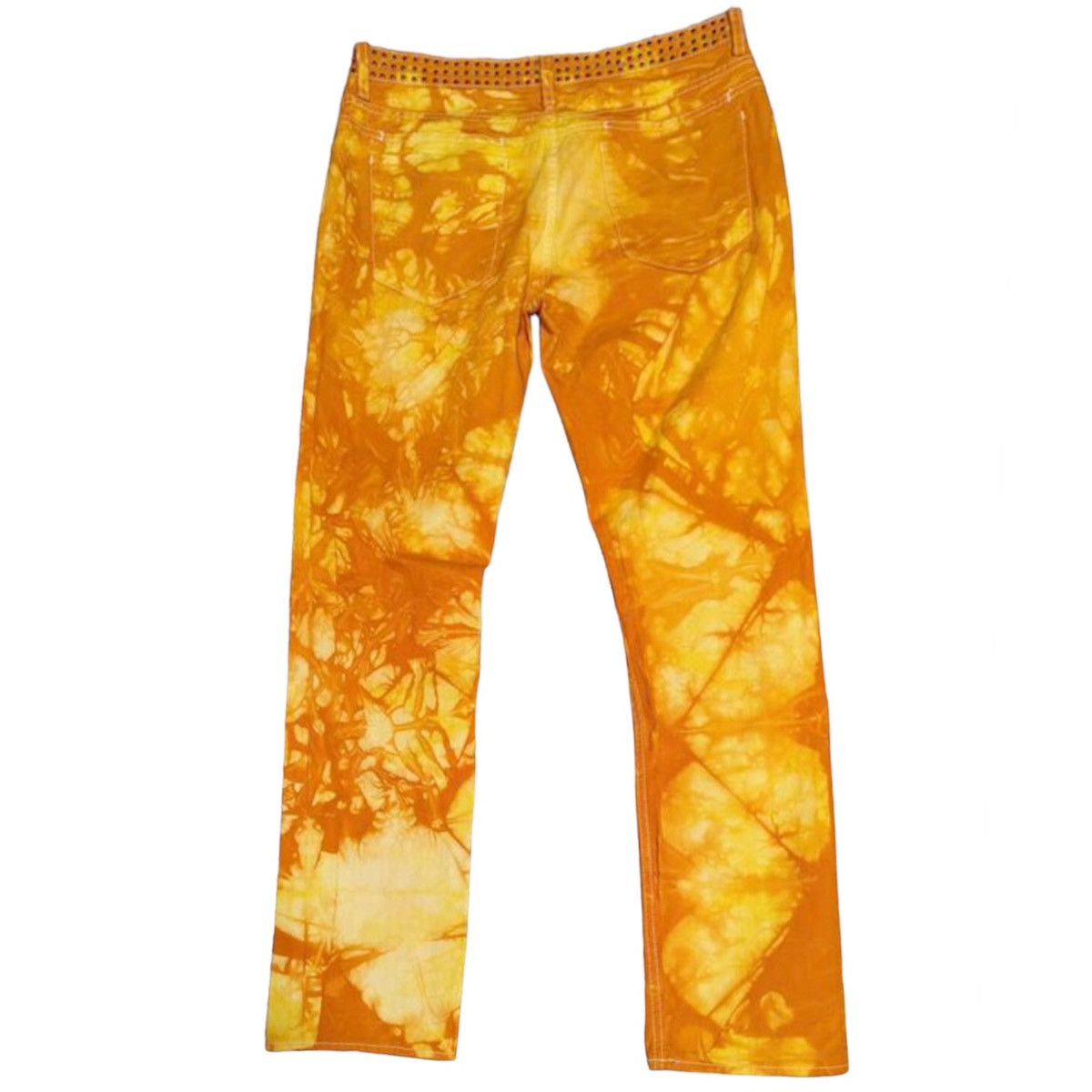 Allsaints 🧿studded waist tie dye denim jeans orange Size US 34 / EU 50 - 4 Thumbnail