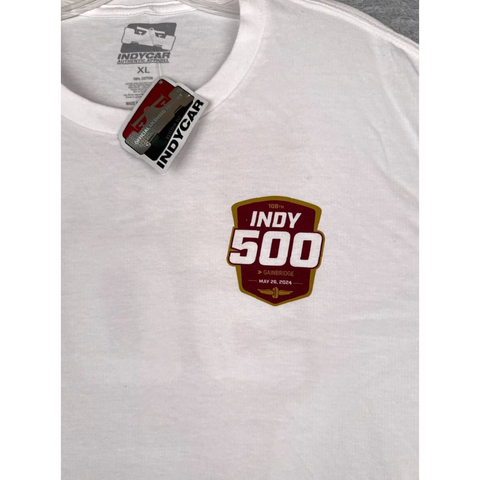 Vintage Legends Global Merchandise Indycar Shirt Adult XL White 100% Cotton Logo Crew Neck Cars Racing All Seasons Mens Indycars 2020s Size US XL / EU 56 / 4 - 6 Thumbnail