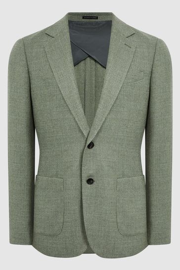 Reiss Sage Reiss Wool Blend Blazer 38 Attire Size 38R - 7 Thumbnail