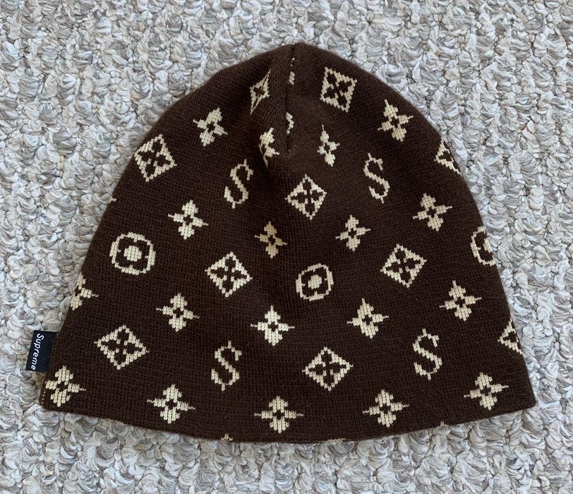 Supreme monogram sale beanie