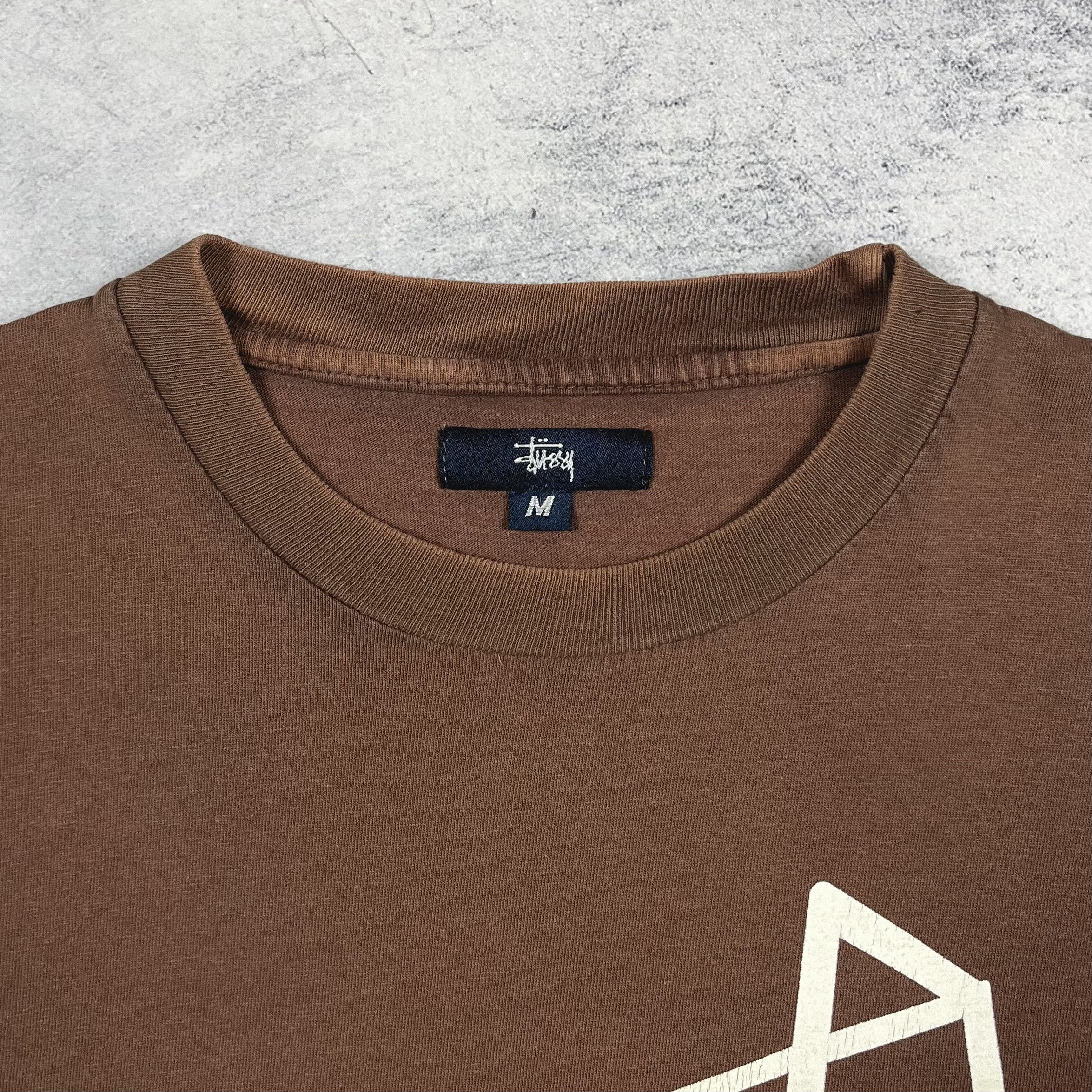 Stussy Vintage Stussy 24 Big Logo Rare Brown T Shirt 90’s Size US M / EU 48-50 / 2 - 6 Thumbnail