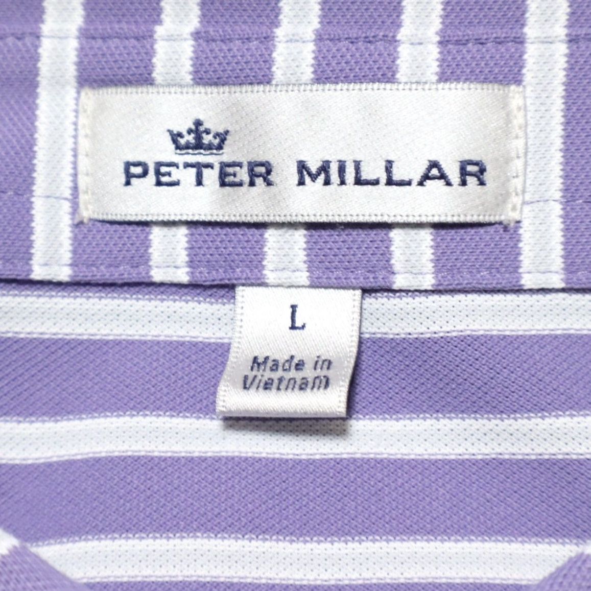 Peter Millar Peter Millar Crown Sport Jersey Stretch Striped Polo Shirt Purple Men L Shirt Polo Shirt Men Purple Crown Sport Jersey Striped Polo Shirt L Size US L / EU 52-54 / 3 - 5 Thumbnail