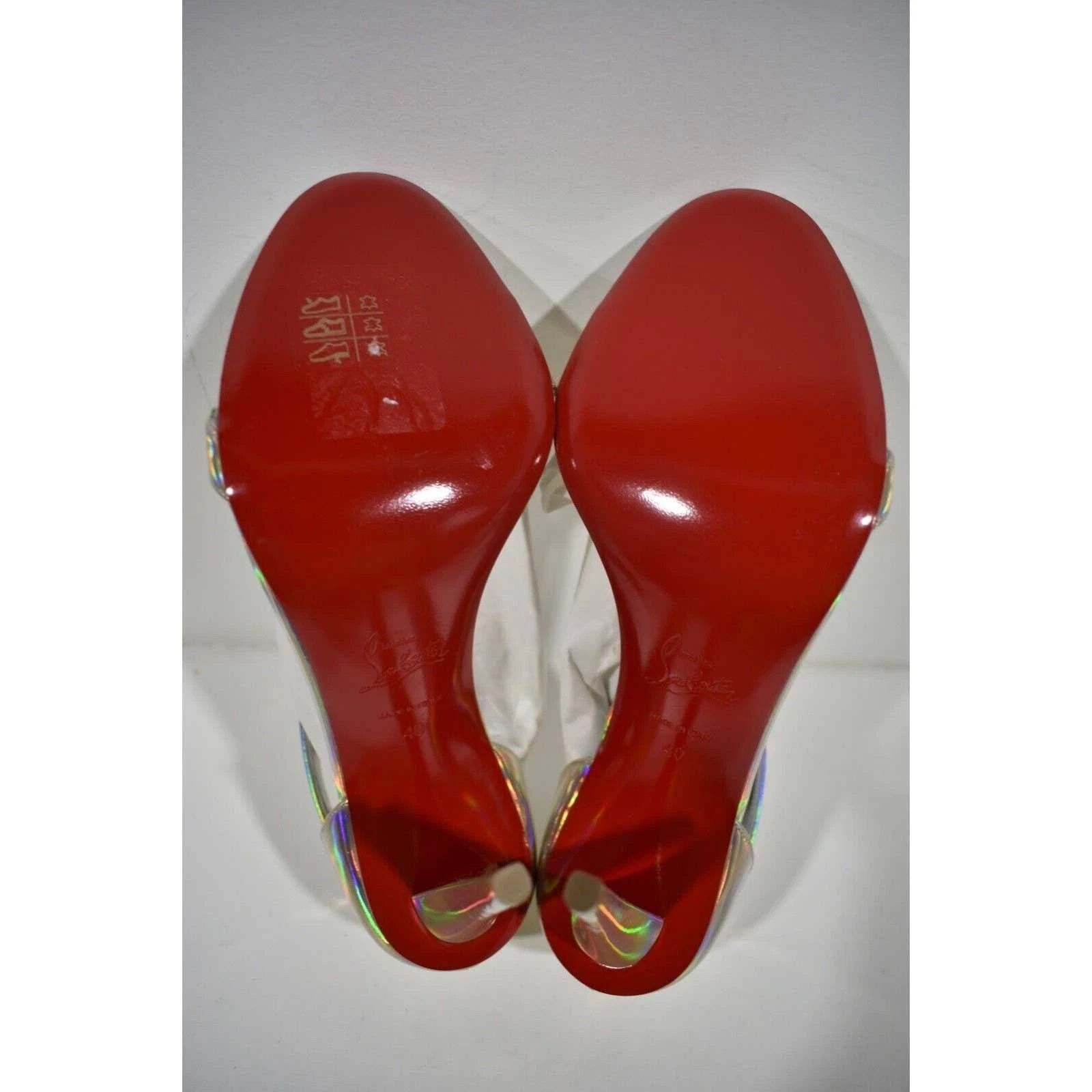 Christian Louboutin Astridal 100 Gold Patent Psychic Strap Sandal Heel Pump 40 Size US 10 / IT 40 - 12 Thumbnail