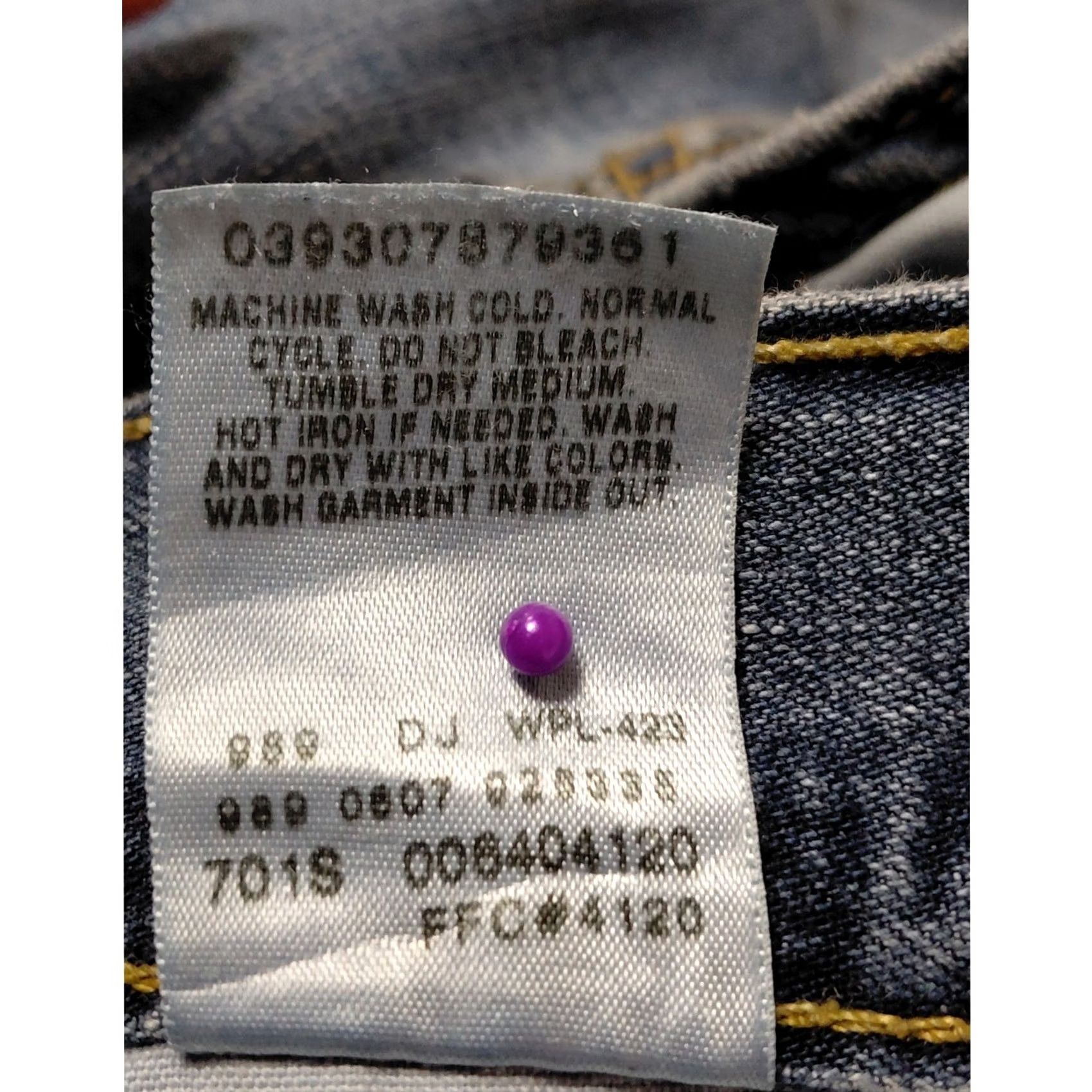 Levi's Levi's Carpenter Loose Straight Jeans Blue Solid Denim Size L32 W38 Mens Size US 32 / EU 48 - 7 Thumbnail