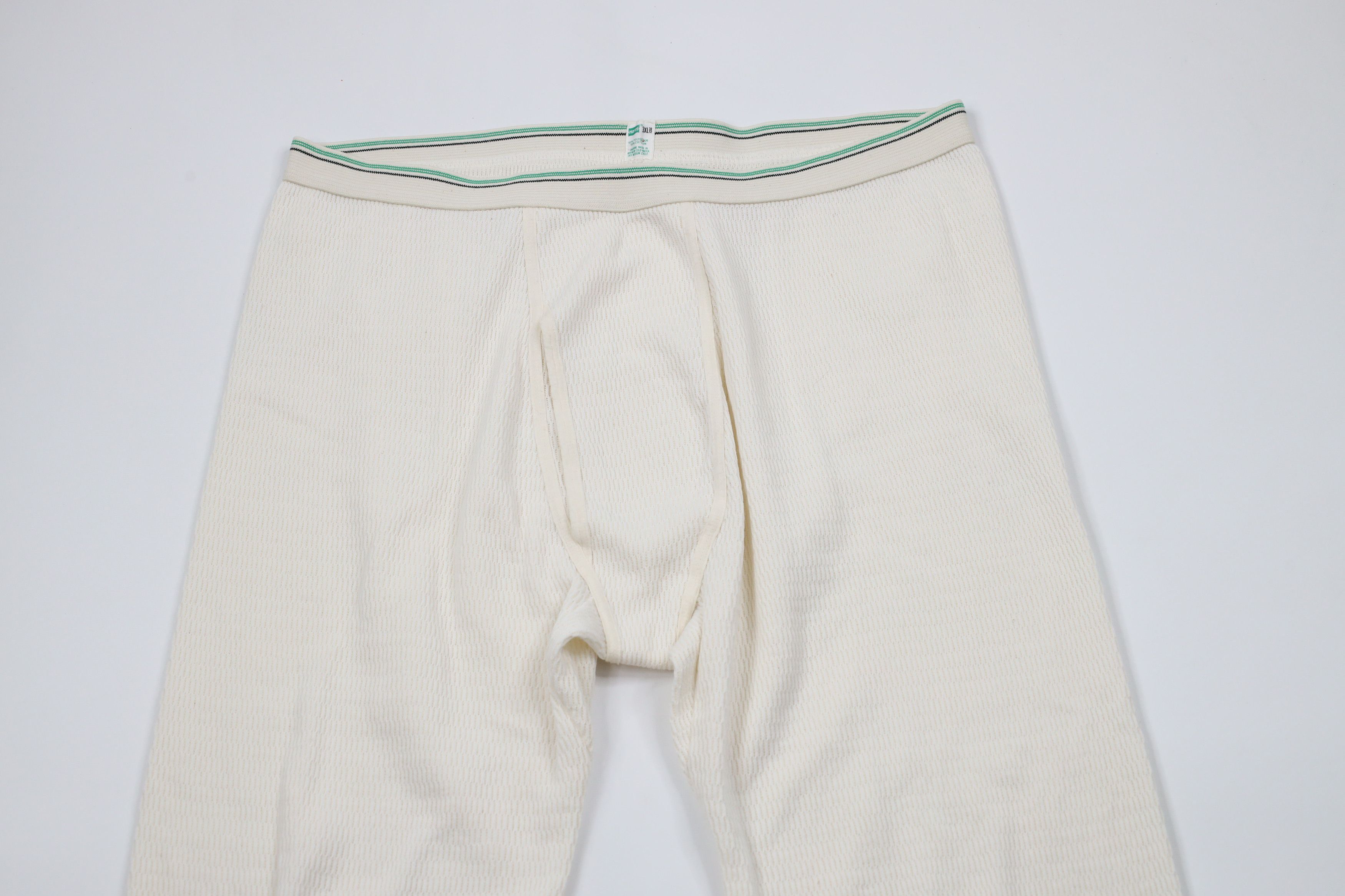 Hanes × Vintage Vintage 70s Hanes Waffle Knit Cuffed Joggers Pants USA Size US 42 / EU 58 - 2 Thumbnail