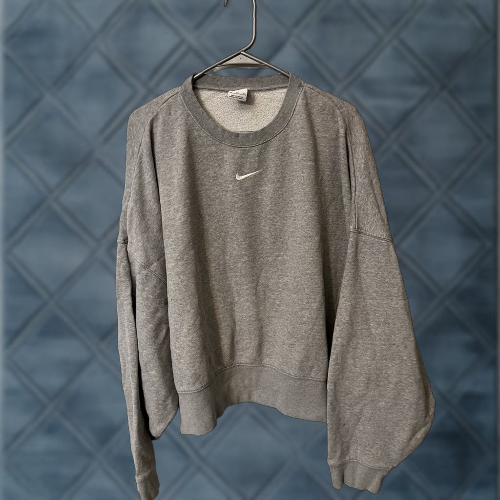 Nike Nike Essentials Sweatshirt Women 2XL Gray Pullover Fleece Oversized Relaxed Fit Size XXL / US 16-18 / IT 52-54 - 1 Thumbnail