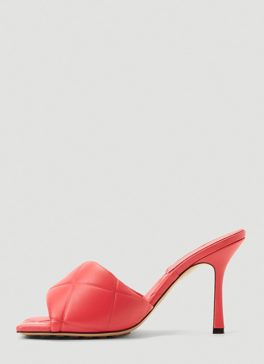 Bottega Veneta o1bcso1str0924 Rubber Lido Sandals in Dark Pink Size US 4.5 / IT 34.5 - 3 Thumbnail