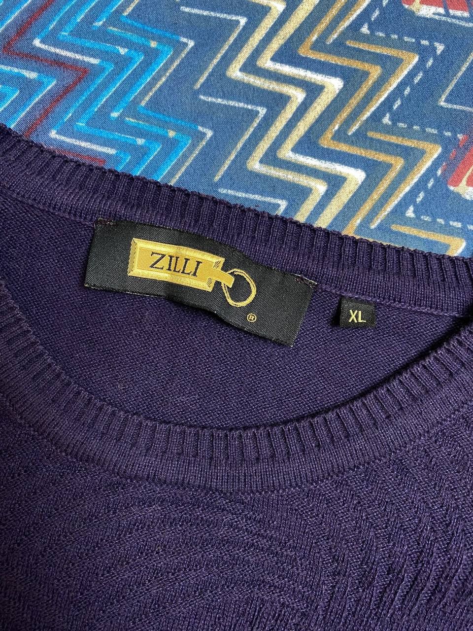 Zilli Blue Luxury Zilli Wool Cardigan Made In Italy Size US XL / EU 56 / 4 - 7 Thumbnail