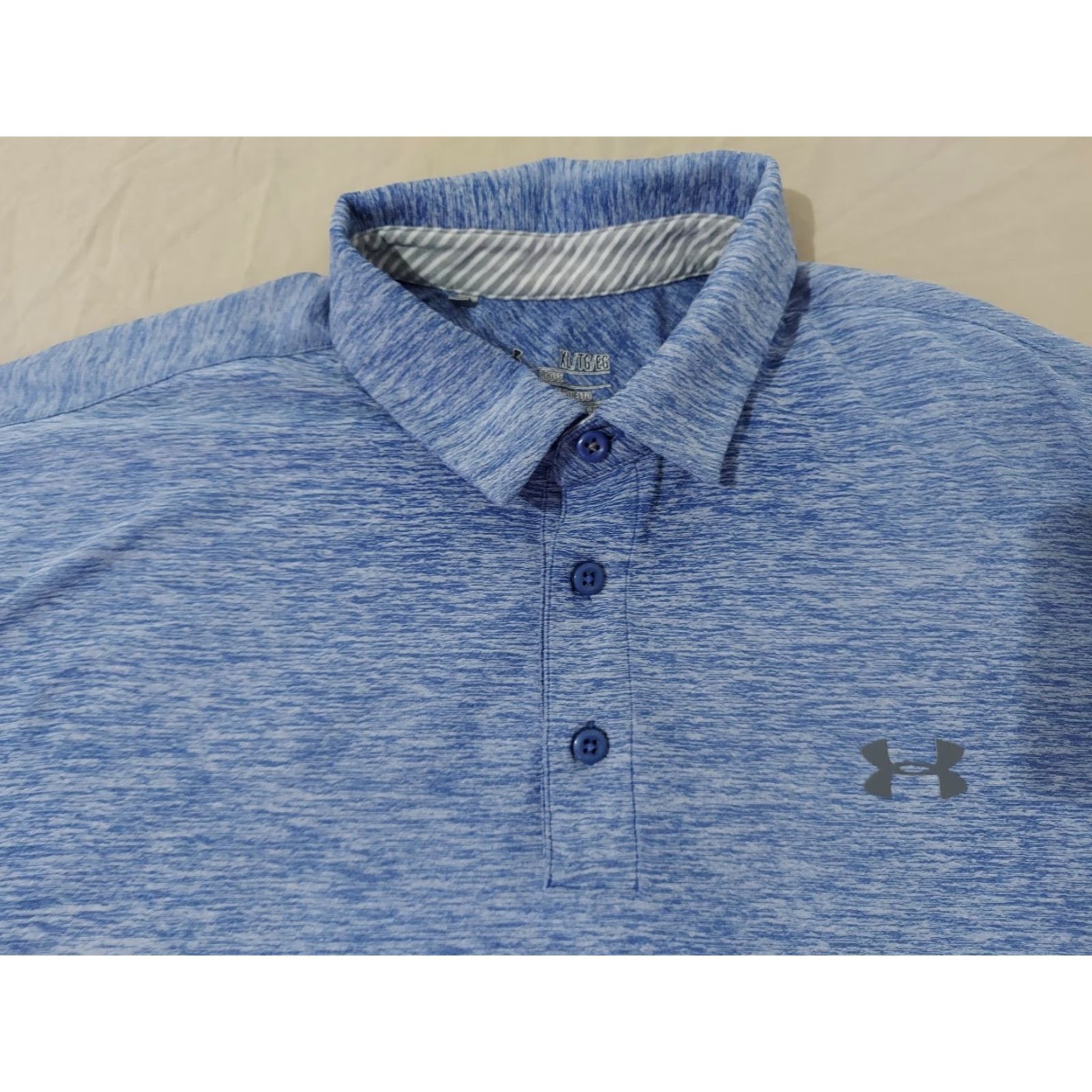 Under Armour Under Armour Polo Shirt XL Blue Men's Athletic Golf Polo Shirt XL Blue Mens Size US XL / EU 56 / 4 - 2 Thumbnail