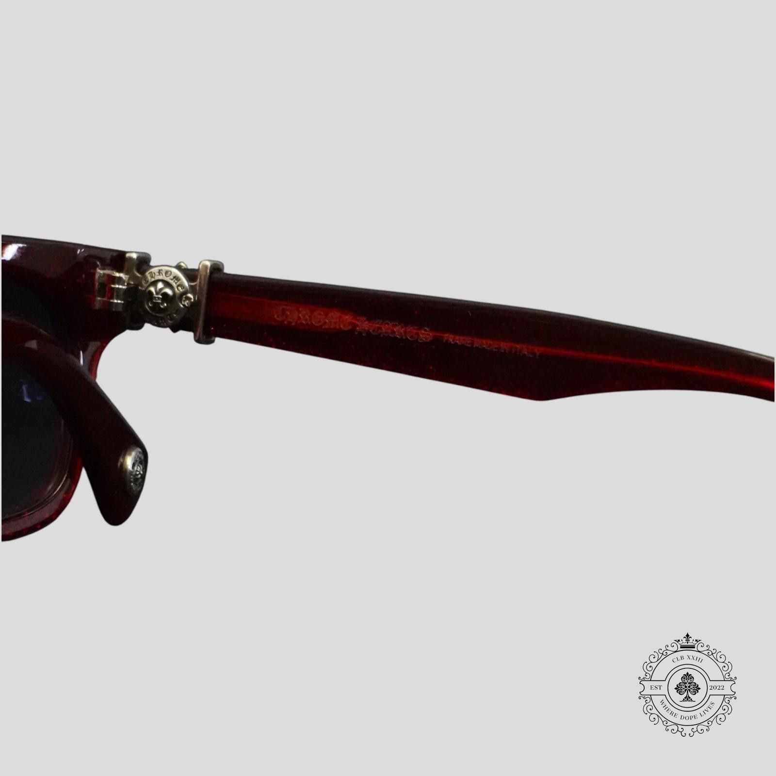 Chrome Hearts Chrome Hearts Gittin Any? Glasses in Red/Silver Size ONE SIZE - 6 Thumbnail