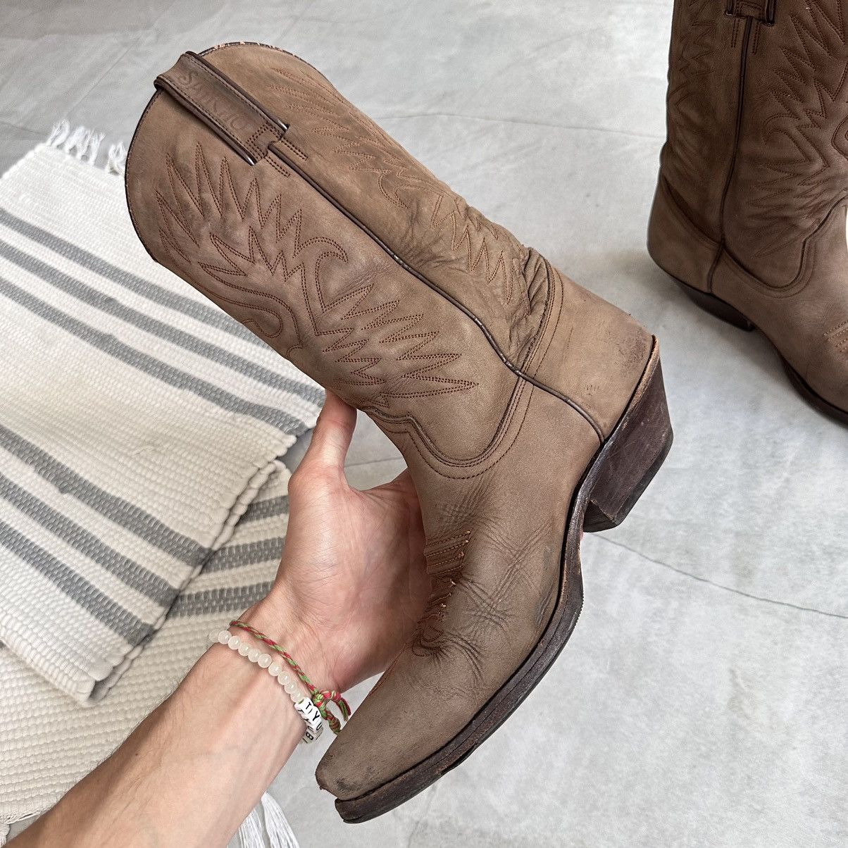 Cowboy Equipment Vintage Sancho Western Cowboy Boots Biker Celine Vibe Size US 9 / EU 42 - 15 Thumbnail