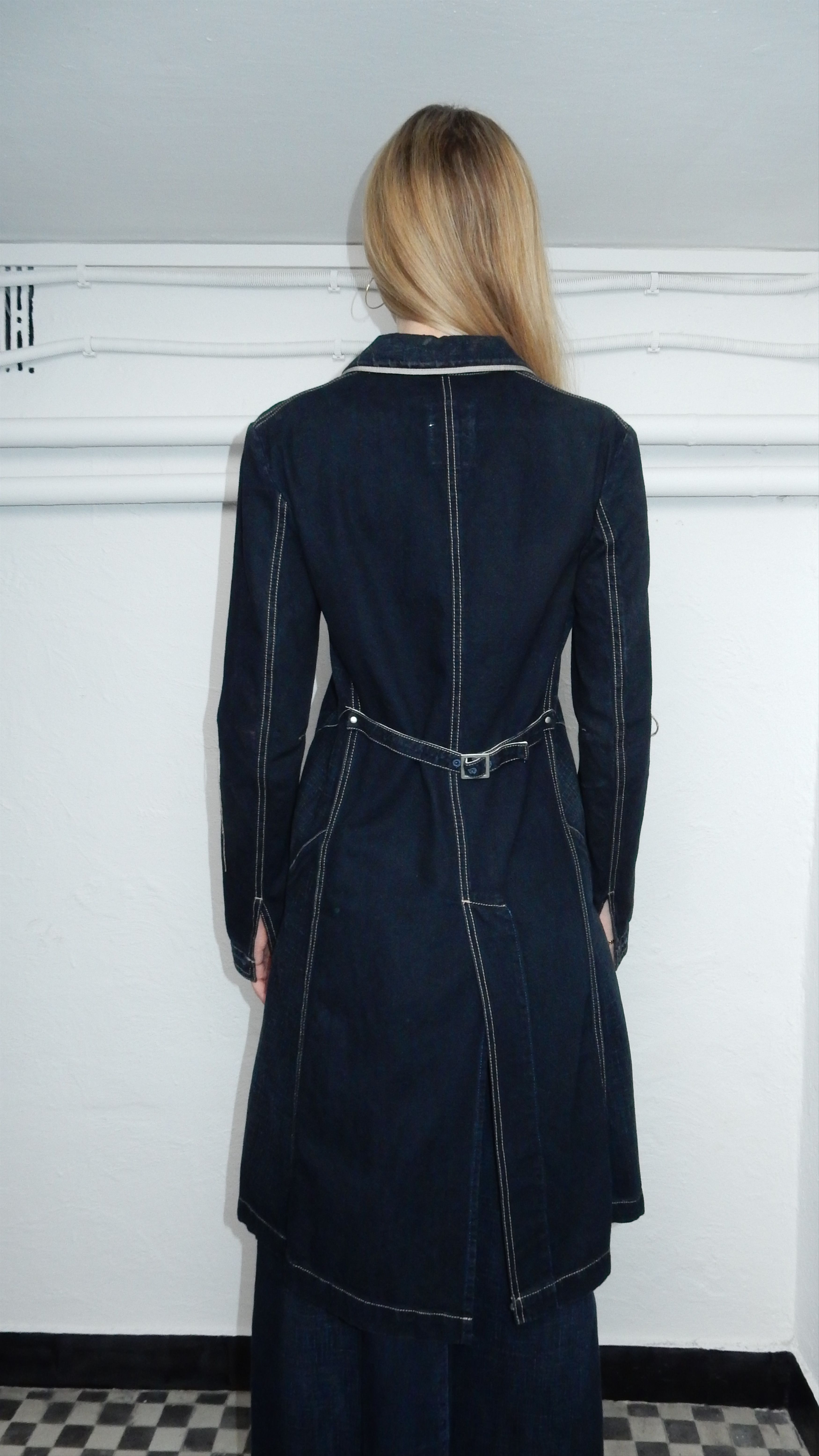 Marithe + Francois Girbaud × Vintage Marithe Francois Gribaud long dark coat - XS Size XS / US 0-2 / IT 36-38 - 3 Thumbnail