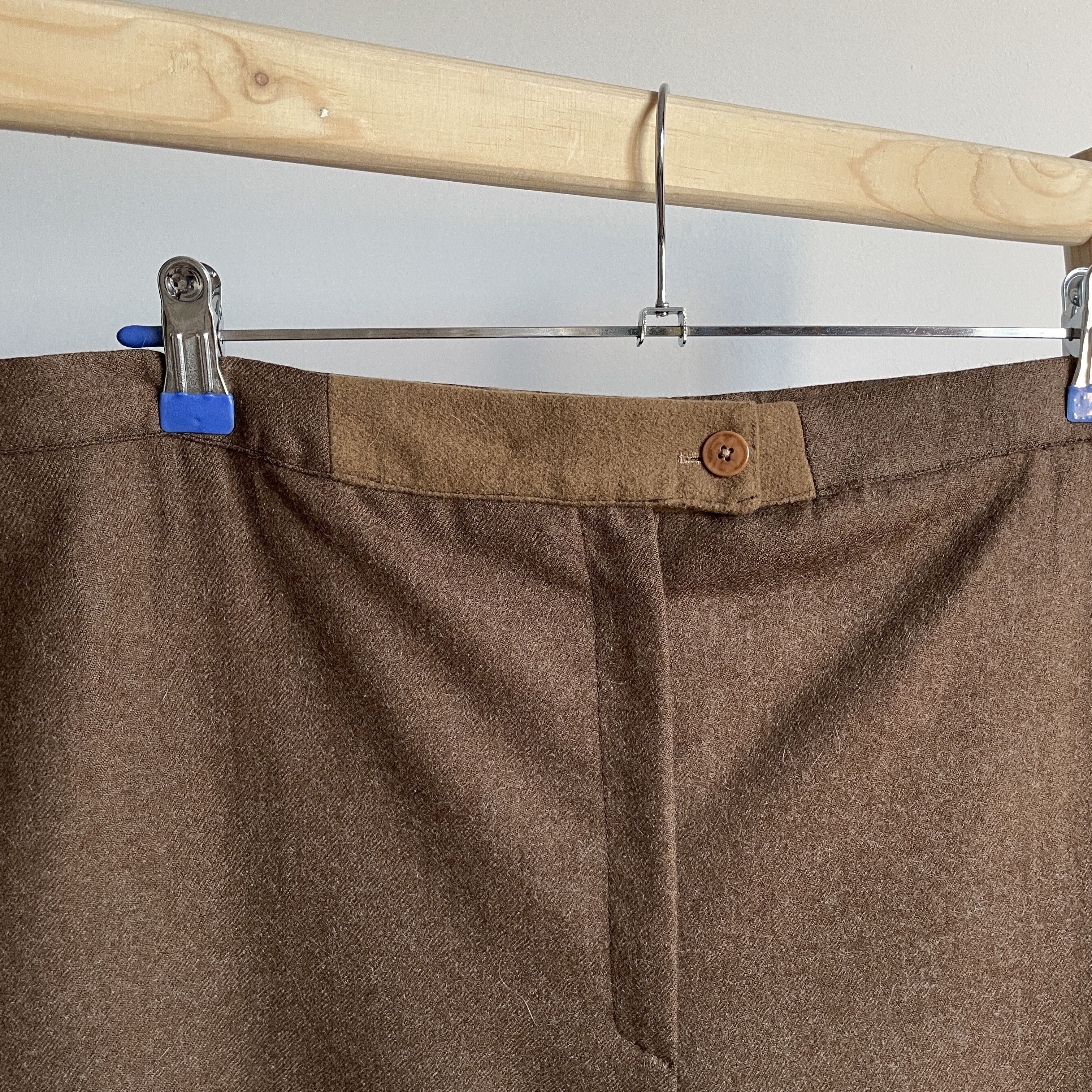 Celine Celine Paris Soria Womens Vintage 80's Wool Trousers Size 38 Size 38" / US 16 / IT 52 - 6 Thumbnail