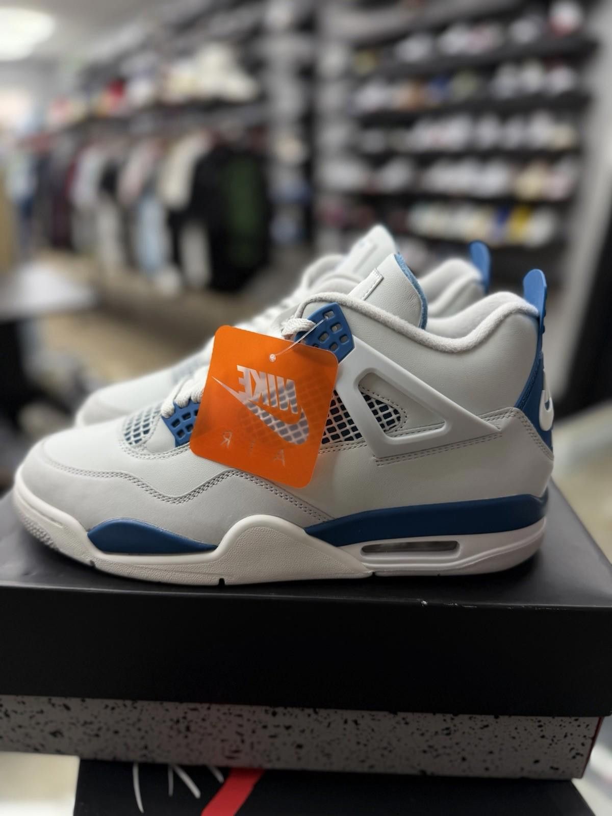 Jordan Brand Size 12 - Air Jordan 4 Retro 2024 Military Blue FV5029-141 Size US 12 / EU 45 - 3 Thumbnail