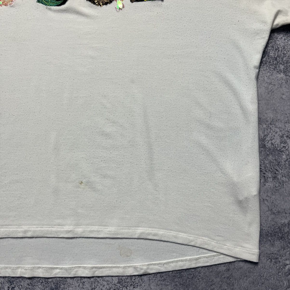 Desigual Vintage Desigual Big Rhinestones Glitter Logo Tee Streetwear Size L / US 10 / IT 46 - 9 Thumbnail
