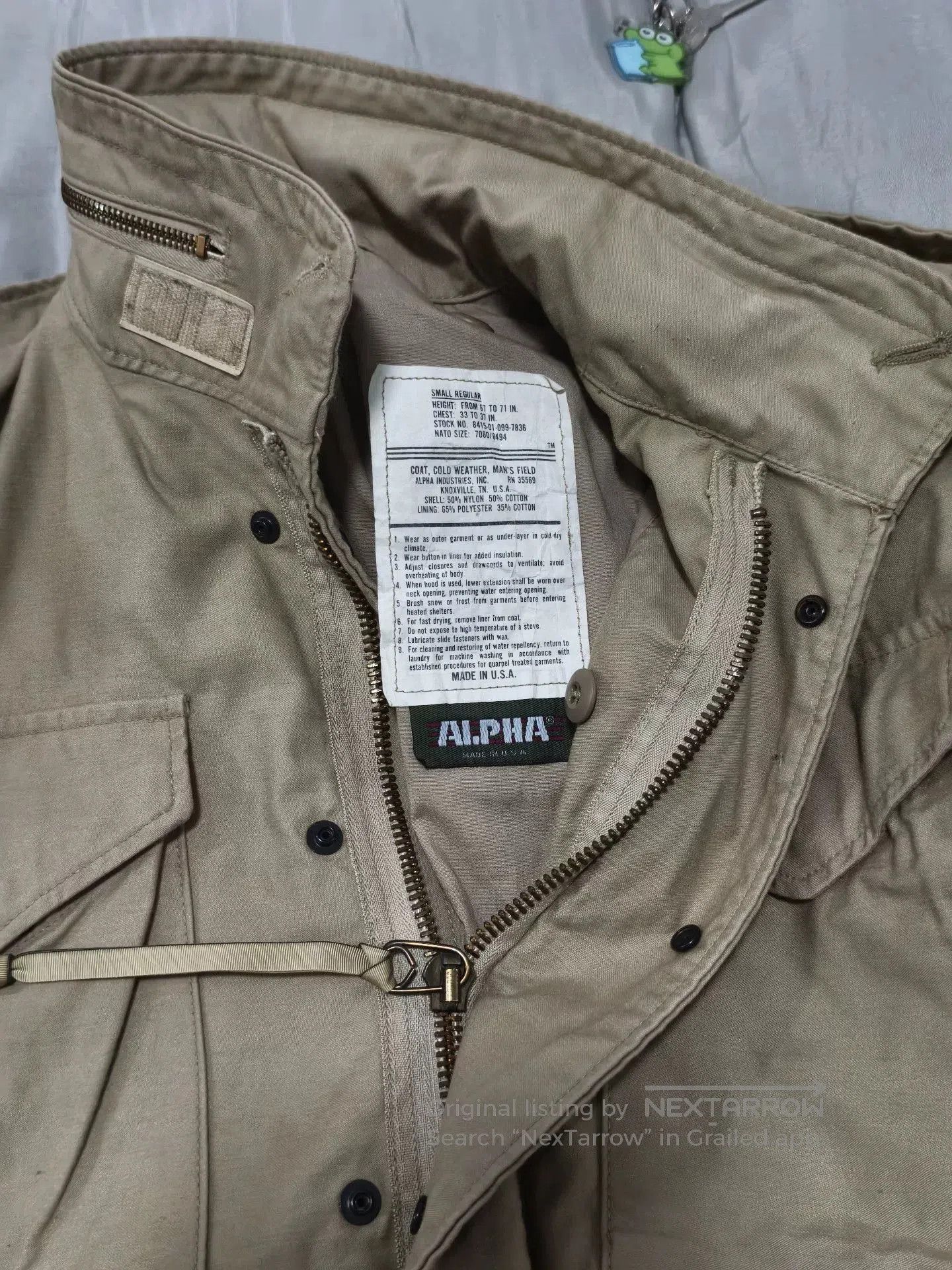 Alpha Industries Alpha Industries M65 Khaki Jacket. Size US M / EU 48-50 / 2 - 5 Thumbnail