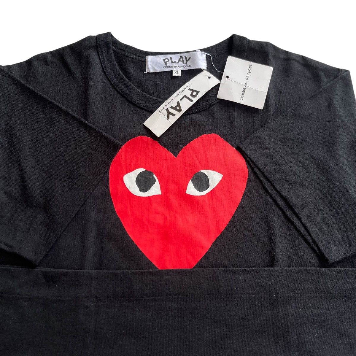 Comme des Garcons PLAY Play CDG Big Logo Tee Size US M / EU 48-50 / 2 - 4 Thumbnail