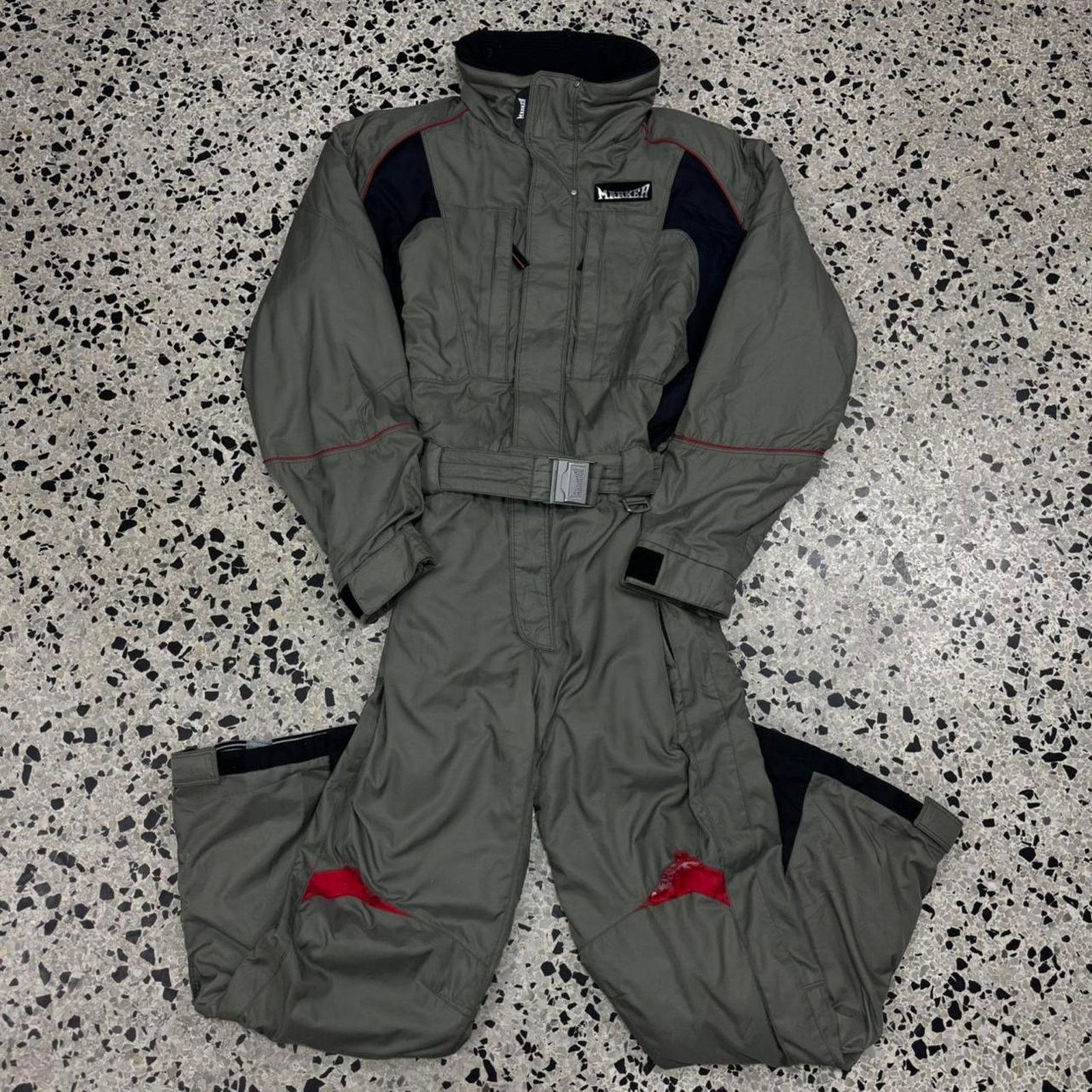 Other × Vintage VINTAGE MARKER FULL ZIP COVERALL OLIVE SNOWBOARD SKI SUIT: Size US M / EU 48-50 / 2 - 1 Thumbnail