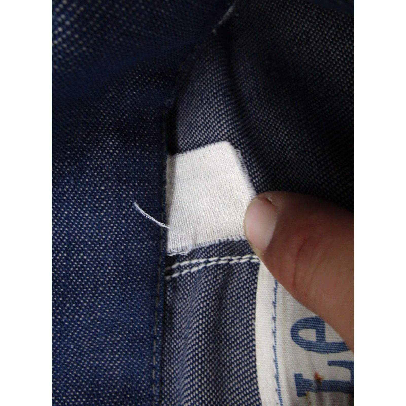 Lee VINTAGE Lee Denim Jacket Mens Chore Barn USA Made Chest Size 46 Blue "Denim" Workwear 60's 70's Mens Jacket Size US S / EU 44-46 / 1 - 3 Thumbnail