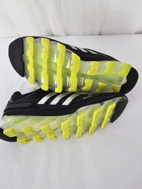 Adidas adidas Springblade Black Neon Green Running Shoe Sneaker Size US 8 / EU 41 - 7 Thumbnail