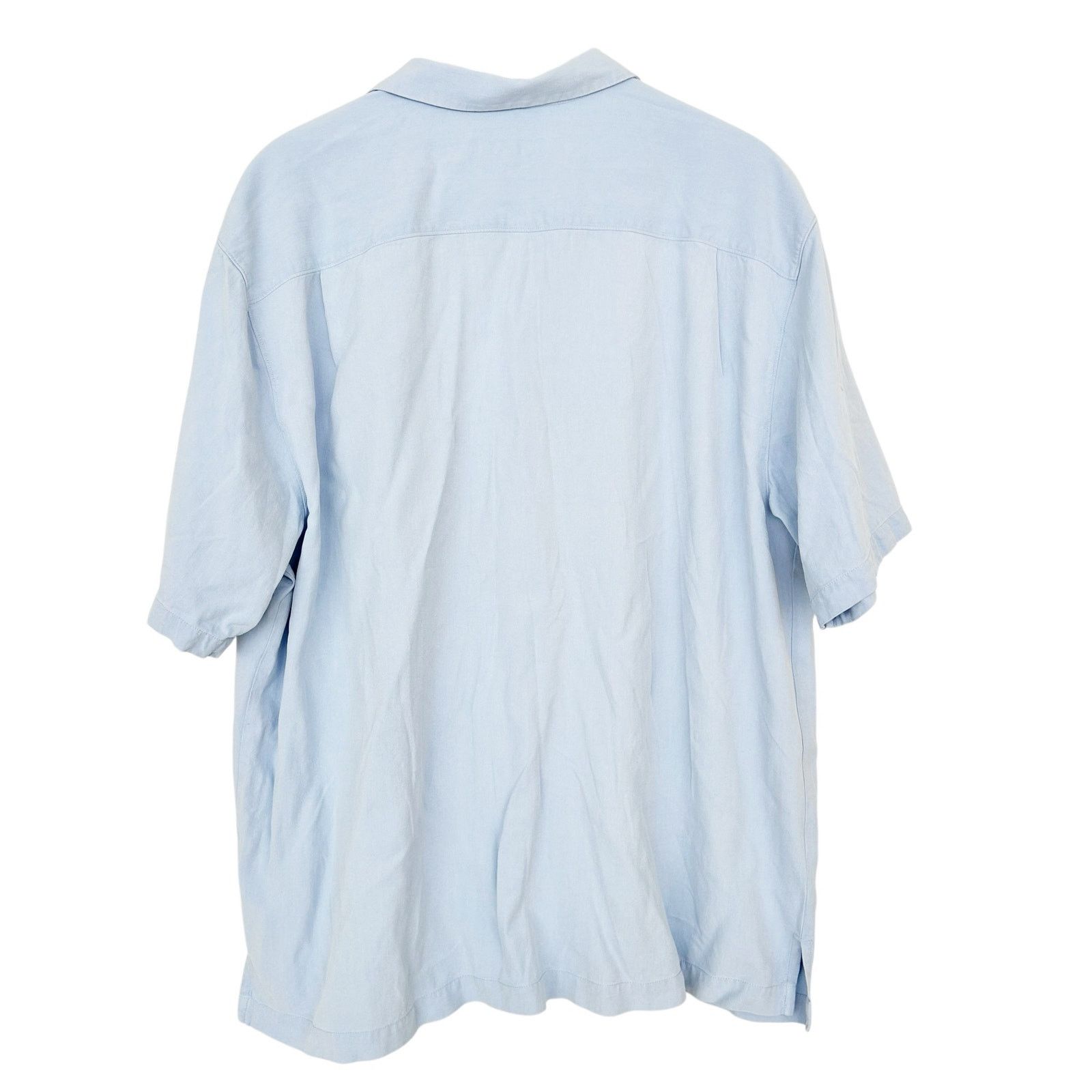 Tommy Bahama Tommy Bahama Blue 100% Silk Short Sleeve Button Down Sz XXL Size US XXL / EU 58 / 5 - 3 Thumbnail