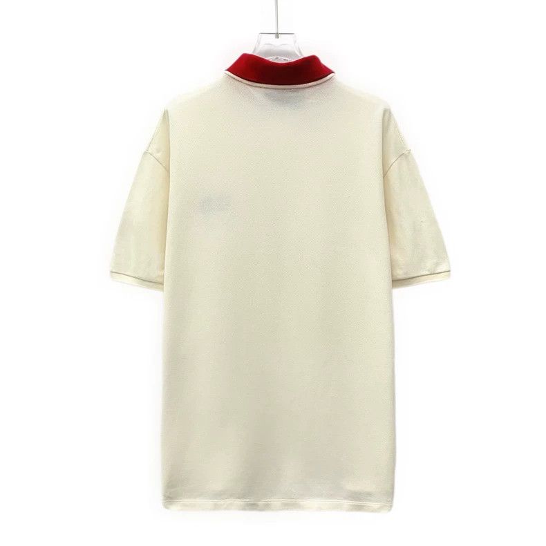 Gucci Gucci Beige logo embroidered lapel short-sleeved Polo shirt Size US L / EU 52-54 / 3 - 2 Thumbnail