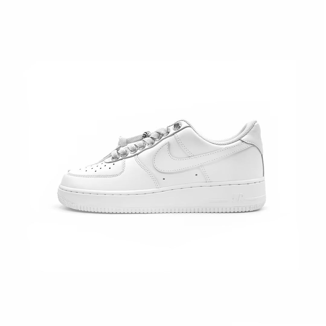 Pre-owned Chrome Hearts X Nike Air Force 1 Low Top Lace-up Sneakers In White